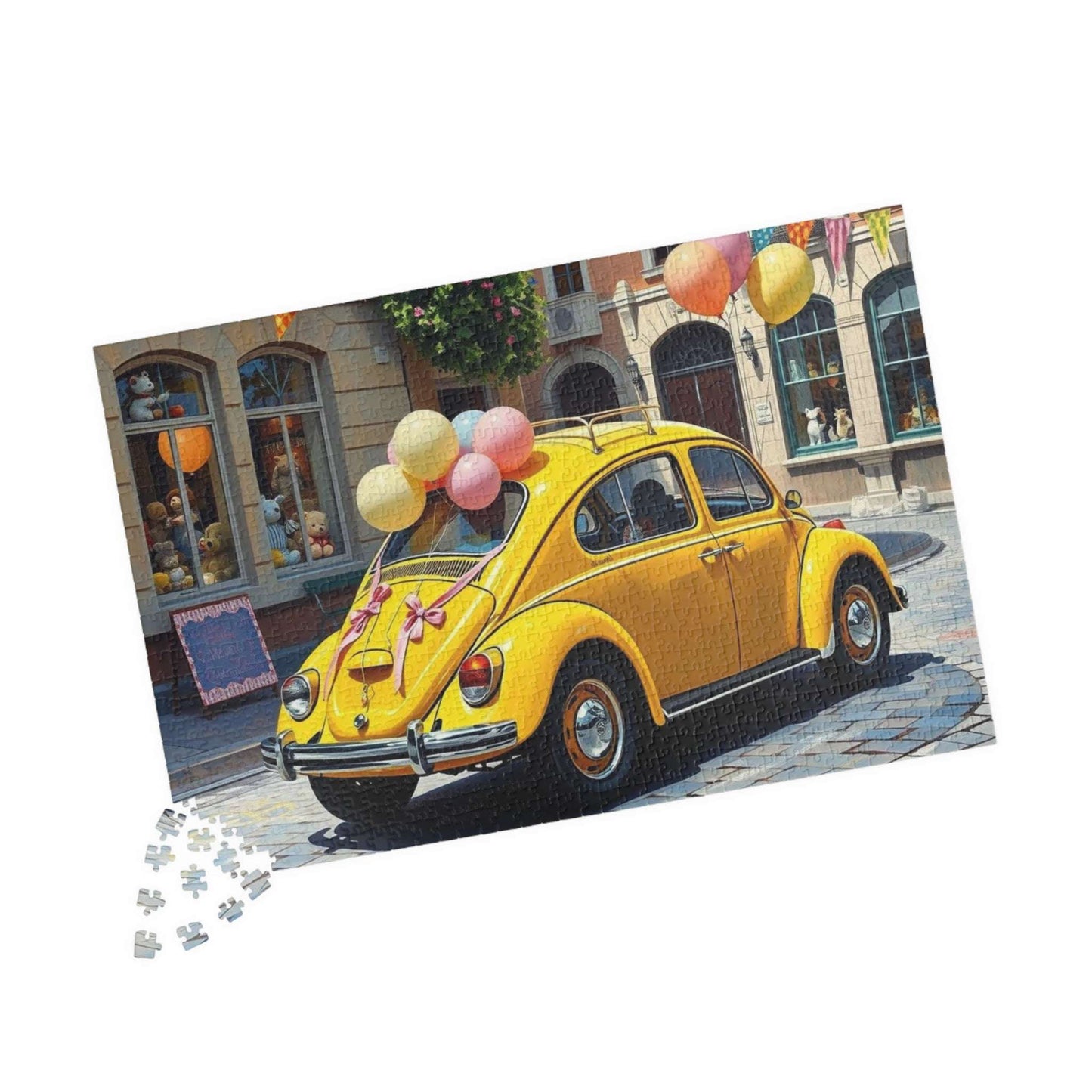 Lemonade Street Parade Vintage Car Puzzle, Retro Auto Jigsaw Game, Classic Vehicle Puzzle Puzzle The Puzzle Chest