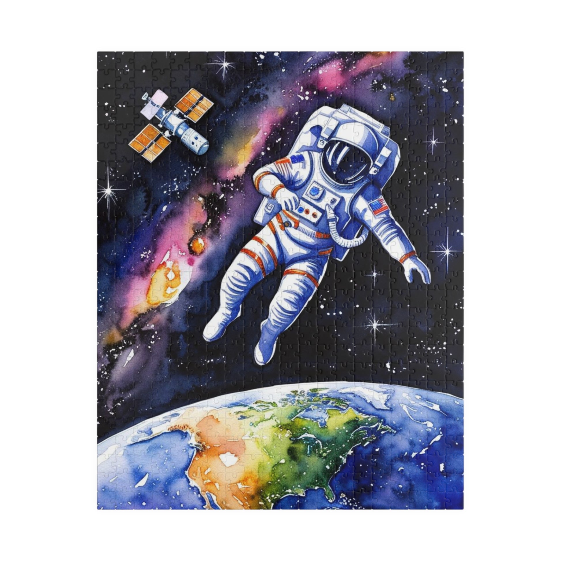 Astronaut Space Puzzle, Cosmic Jigsaw Game Relaxation and Mindfulness for Space Enthusiasts and Puzzle Lovers Fun Space-Themed Activity 520 pcs (Vertical) Puzzle The Puzzle Chest