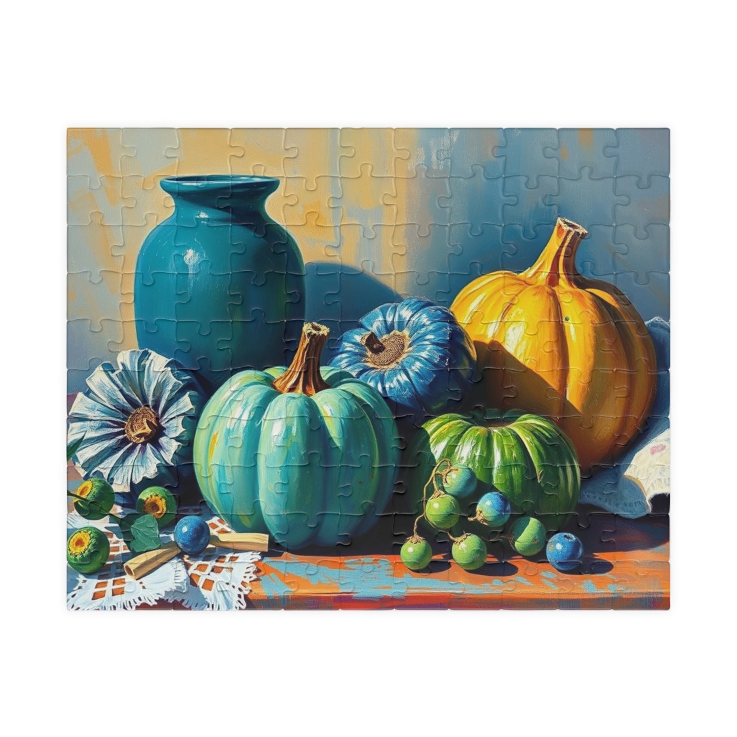 Autumn Harvest Jigsaw Puzzle, Fall Vintage Still Life Jigsaw Game, Family Activity, Home Cozy Nights, Thanksgiving Gift Ideas, Seasonal Fun 110 pcs (Horizontal) Puzzle The Puzzle Chest