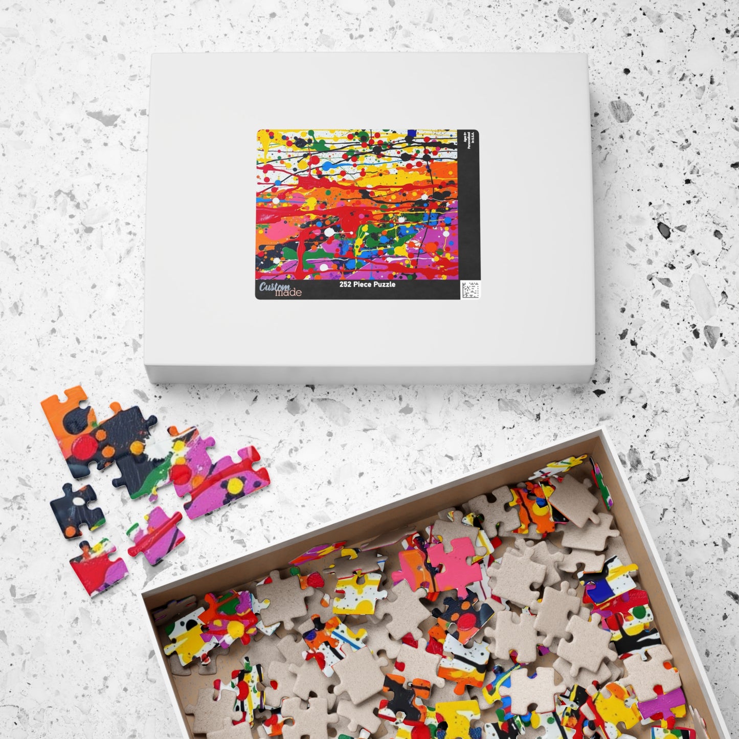 Colorful Abstract Art Puzzle for Family Activity or Solo Fun, Creative Puzzle Lover Gift for Adults, Mental Exercise for Seniors Puzzle The Puzzle Chest