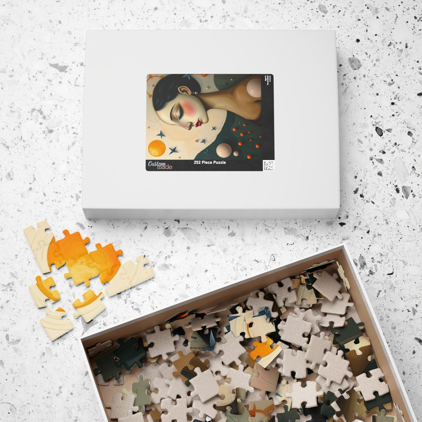 Artistic Portrait Jigsaw Puzzle - Surreal Home Entertainment, Relaxation Activity, Gift for Art Lovers, Mindfulness Activity, Family Fun Puzzle The Puzzle Chest