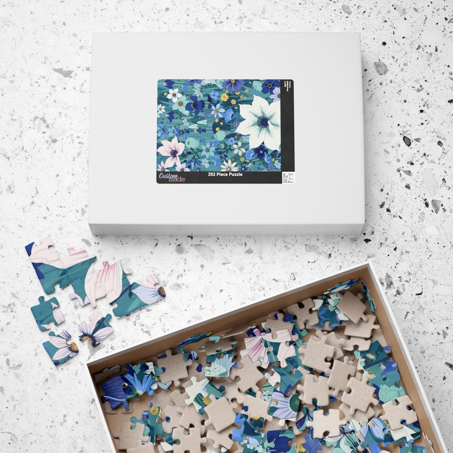 Floral Puzzle - Nature-Inspired Jigsaw Game, Gift for Nature Lovers, Eco-Friendly Solo Fun or Family Entertainment Puzzle The Puzzle Chest