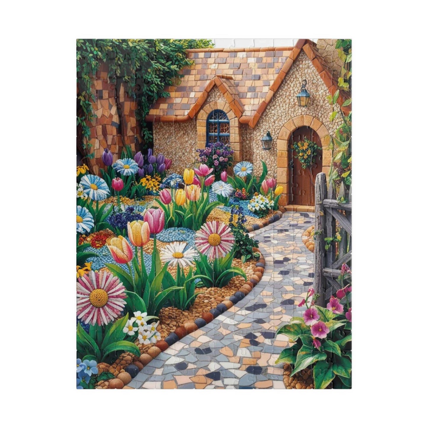 Garden Path Puzzle, 110, 252, 520, 1014-Piece Floral Landscape Jigsaw Game | Relaxing Gift for Puzzle Lovers, Family Activity, Creative Gift 252 pcs (Vertical) Puzzle The Puzzle Chest