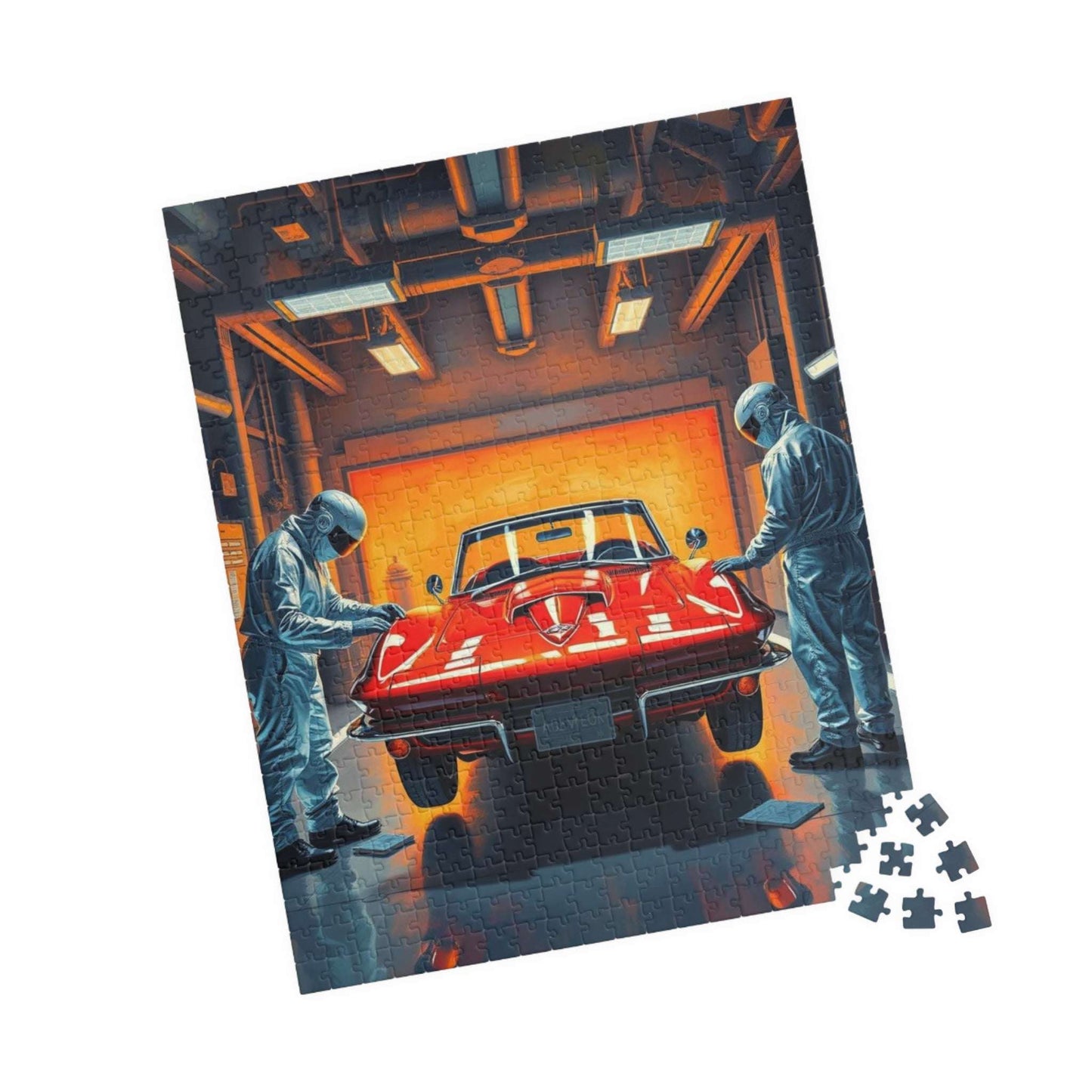 Classic Auto Restoration Puzzle, Nostalgic Vehicle Art Puzzle, Auto Enthusiast Gift Puzzle The Puzzle Chest