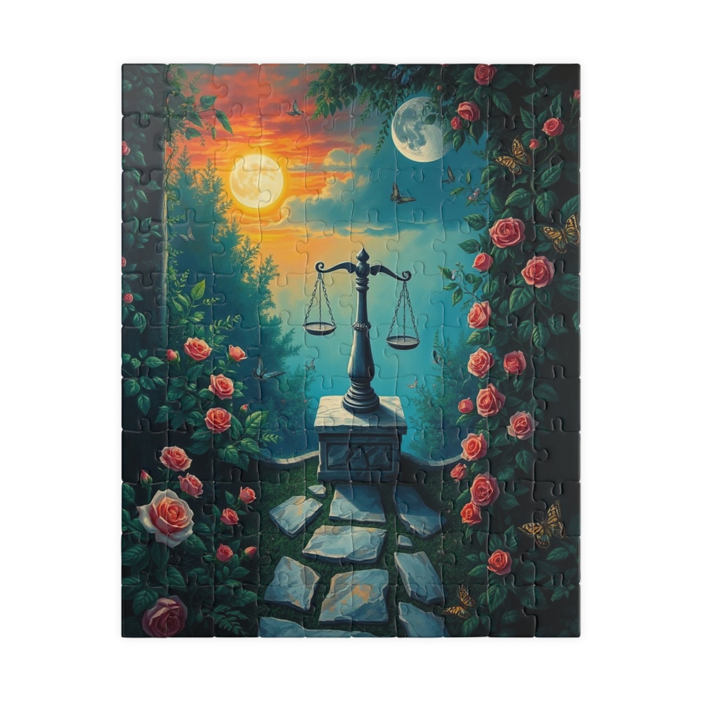 Scenic Balance Puzzle, 110 to 1014 Pieces | Perfect Gift for Puzzle Art Lover, Relaxation, Family Fun Game Night, Best Mindfulness Activity 110 pcs (Vertical) Puzzle The Puzzle Chest
