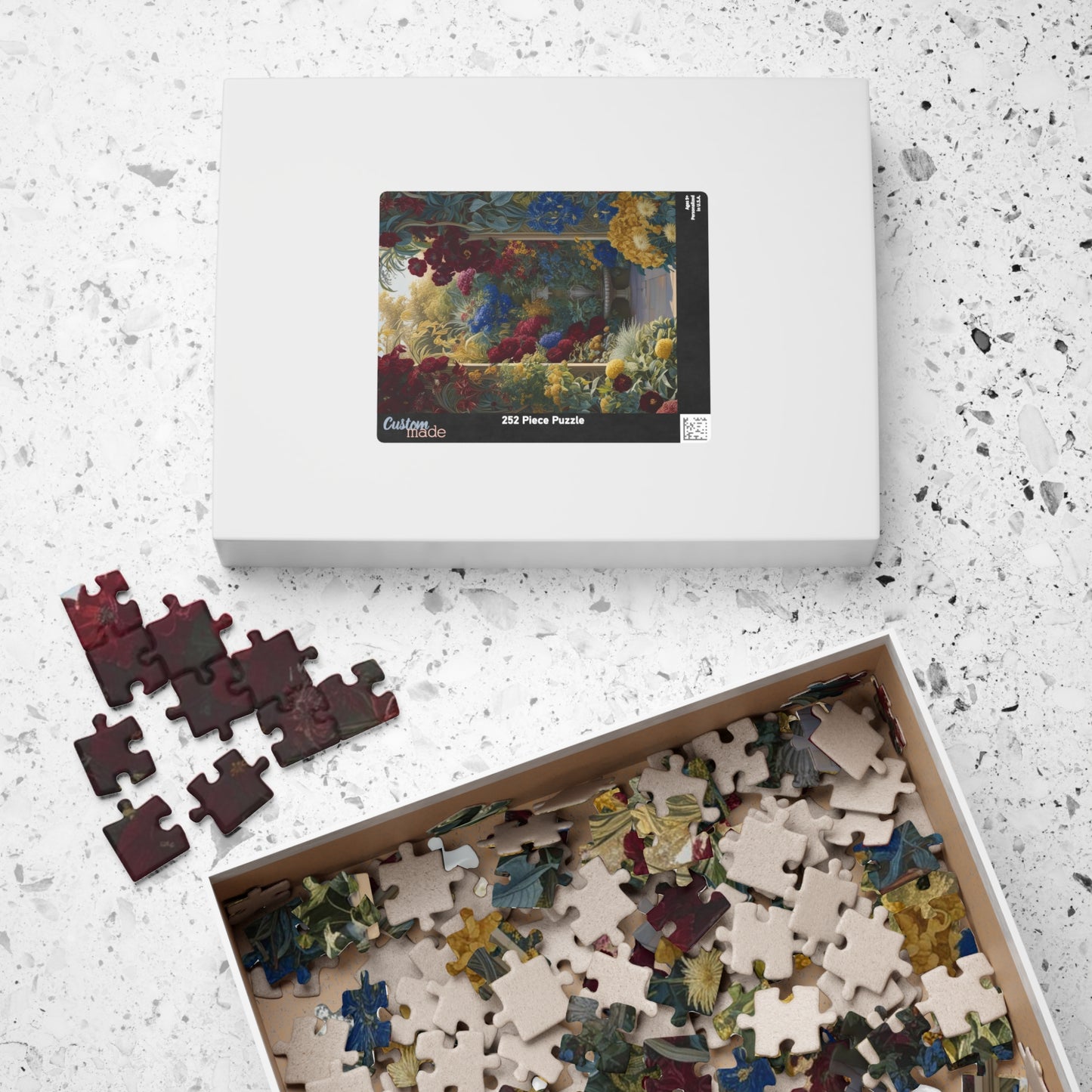 Colorful Floral Garden Puzzle, 110, 252, 520, 1014-piece Flower Adult Jigsaw Game, Creative Gift Idea, Family Activity, Puzzle Lover, Nature Art Puzzle The Puzzle Chest