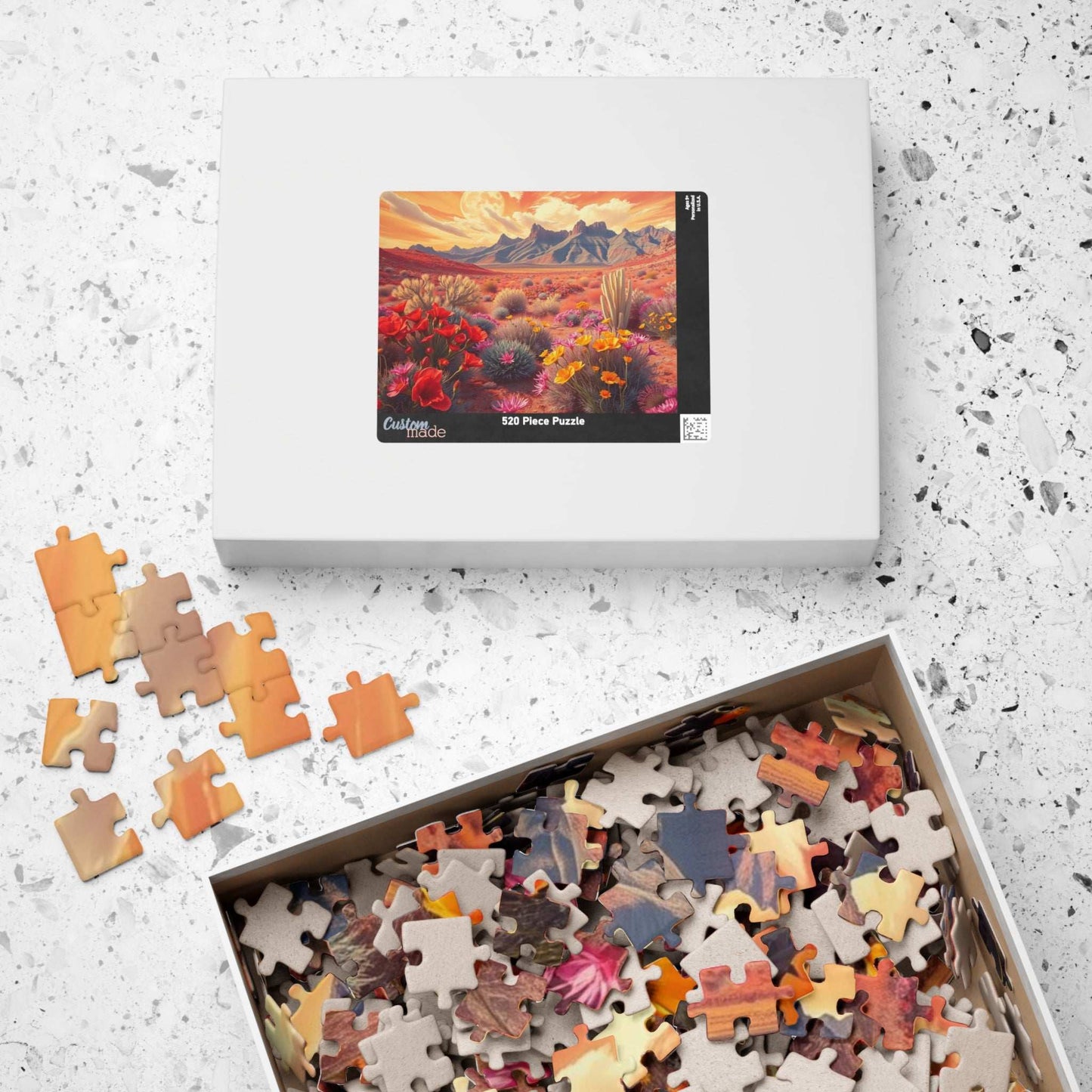Desert Sunset Puzzle, 110-1014 Piece Landscape Jigsaw Game for Adult, Nature Lover Gift, Art Puzzle for Hobbyist, Family Night or Solo Fun Puzzle The Puzzle Chest