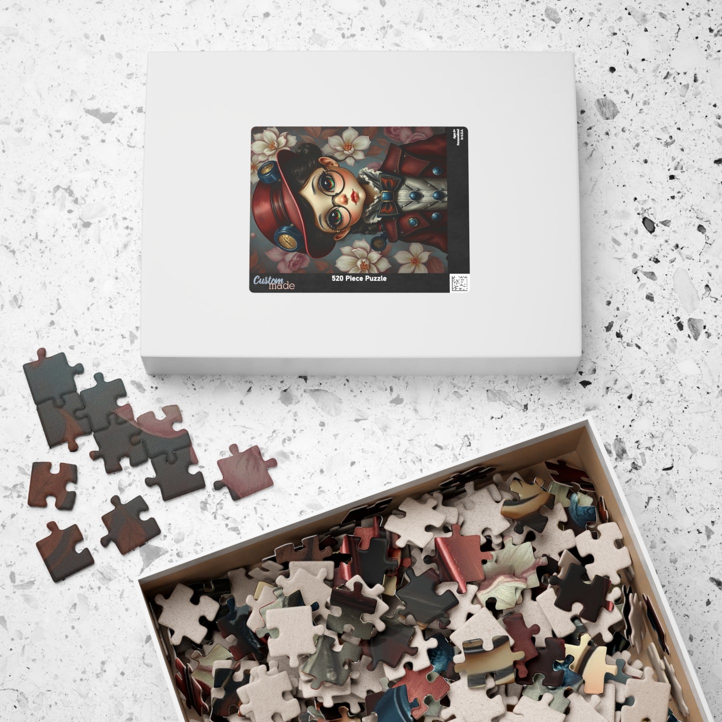Whimsical Vintage Girl Puzzle, 110-1014 Piece Steampunk Jigsaw Game, Perfect for Family Fun, Gifts for Friends, Nostalgia Home Entertainment Puzzle The Puzzle Chest