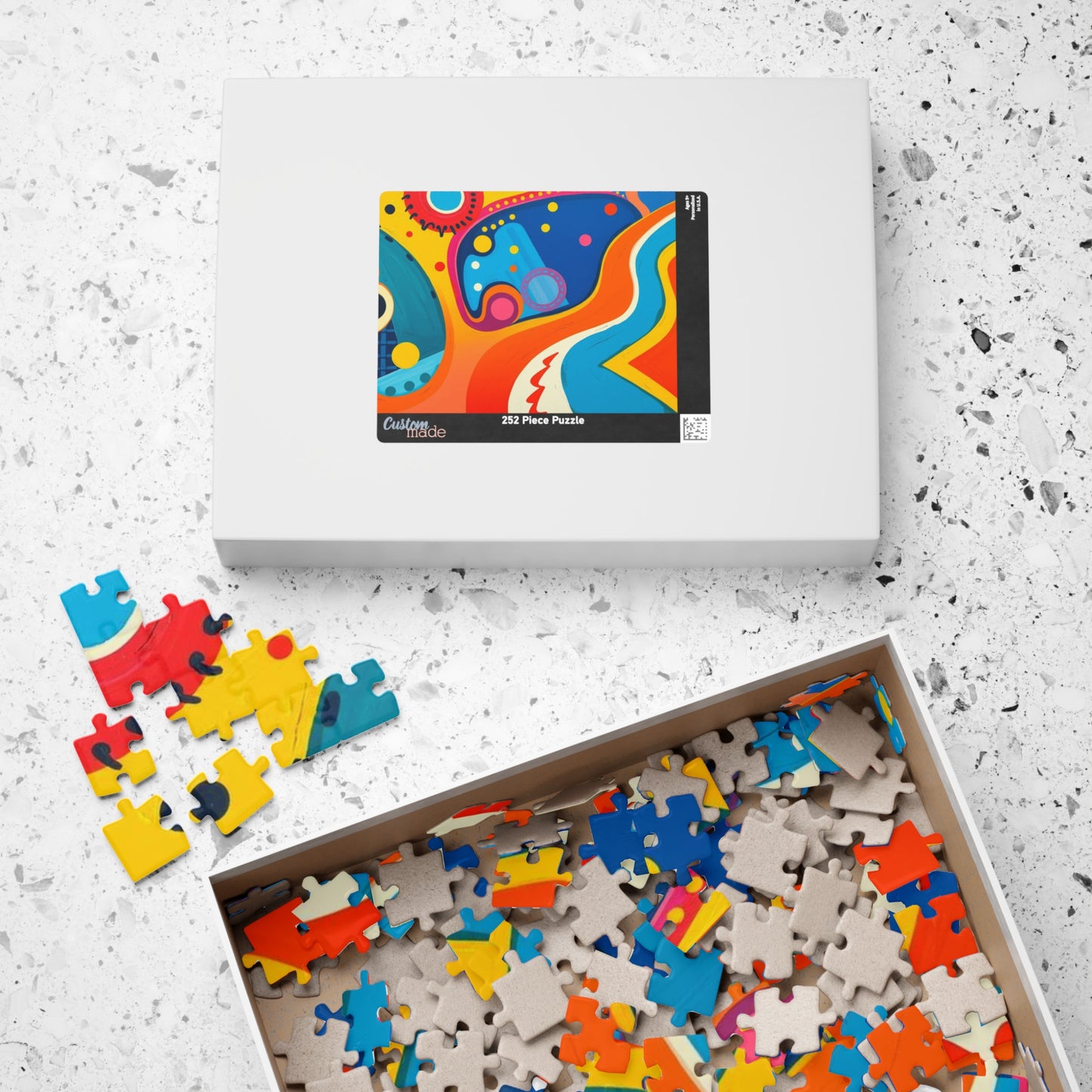 Colorful Abstract Jigsaw Puzzle for Creative Minds Puzzle The Puzzle Chest