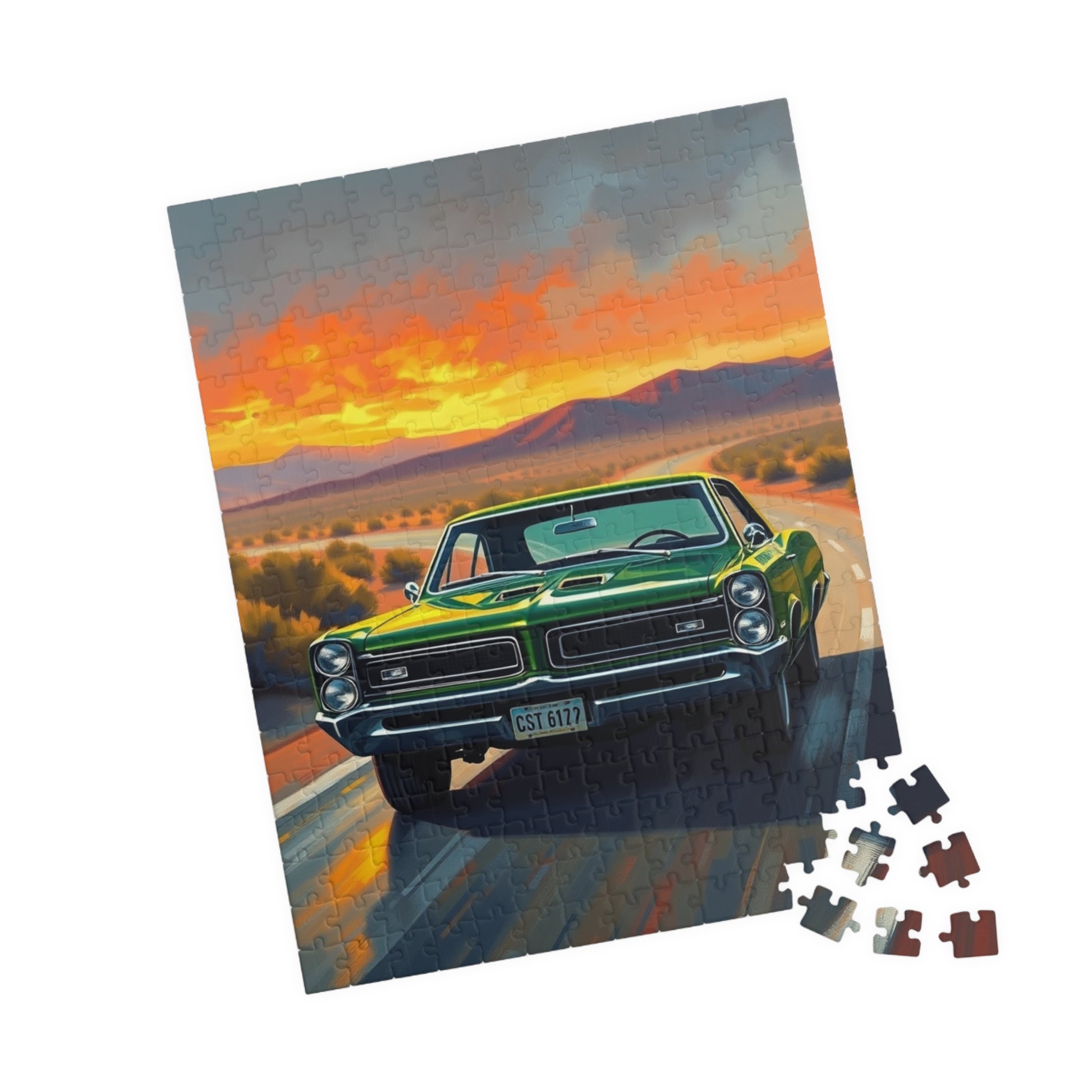 Vintage Car Puzzle - 1966 GTO, Nostalgic Jigsaw Puzzle Puzzle The Puzzle Chest