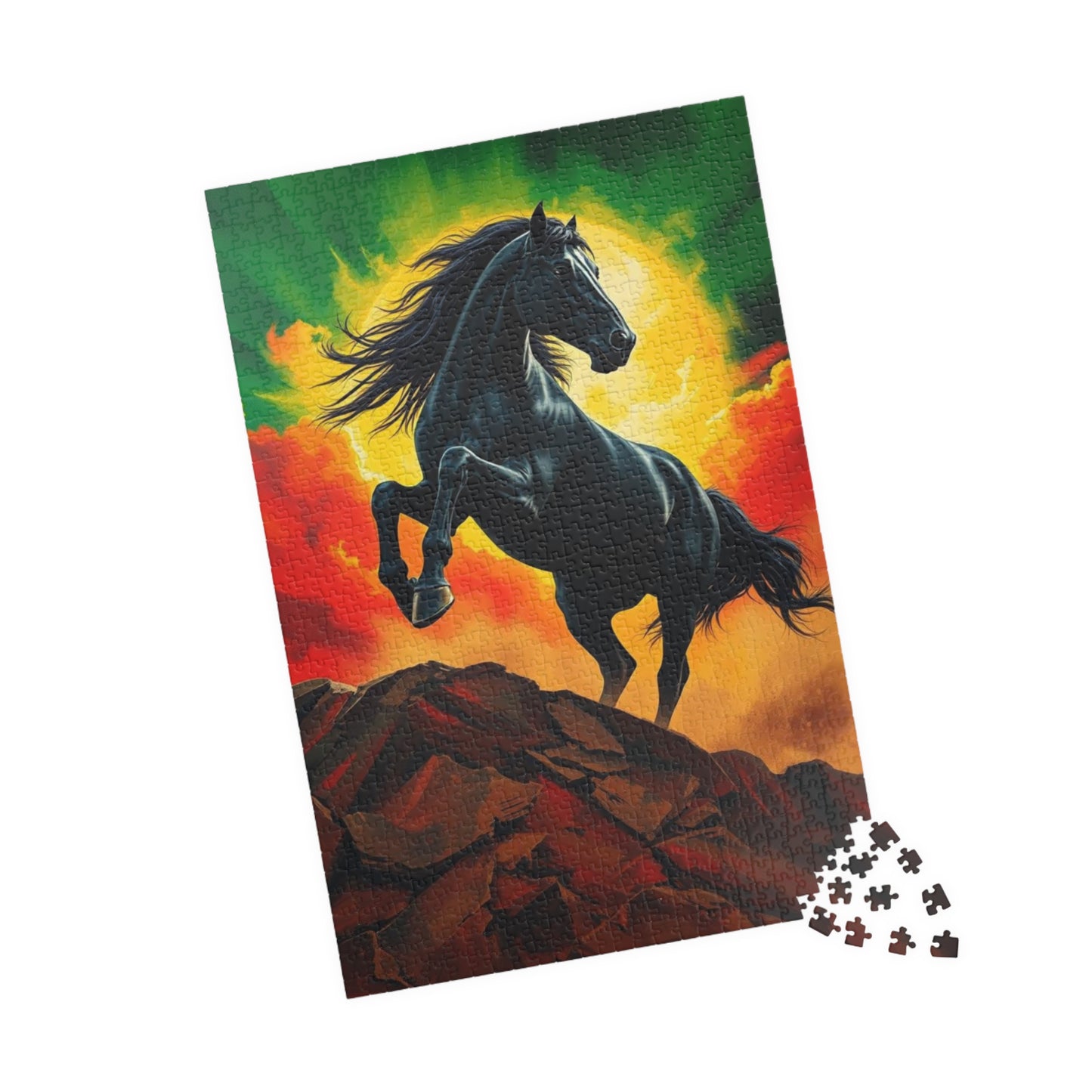 Majestic Horse Puzzle - 110, 252, 520, 1014-piece - Perfect for Horse Lovers, Mindfulness Activity, Family Game Night, Unique Gift Idea Puzzle The Puzzle Chest