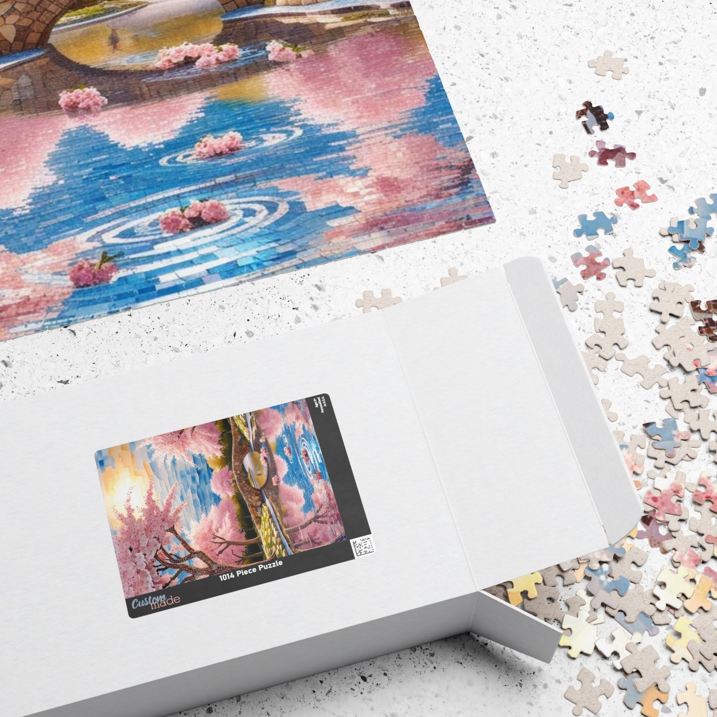 Charming Cherry Blossom Puzzle, 110-1014 Piece Floral Landscape Jigsaw Game, Nature Lover Gift, Family Activity, Seasonal Fun Puzzle The Puzzle Chest