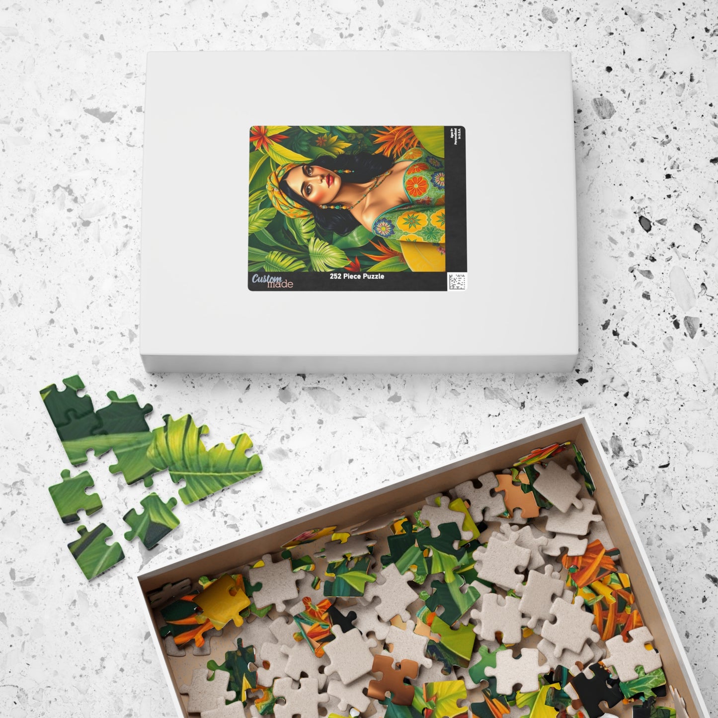 Tropical Vibes Puzzle - Woman Portrait, 110-1014 Piece Jigsaw Game for Relaxation, Thoughtful Gift for Adults, Home Entertainment Puzzle The Puzzle Chest
