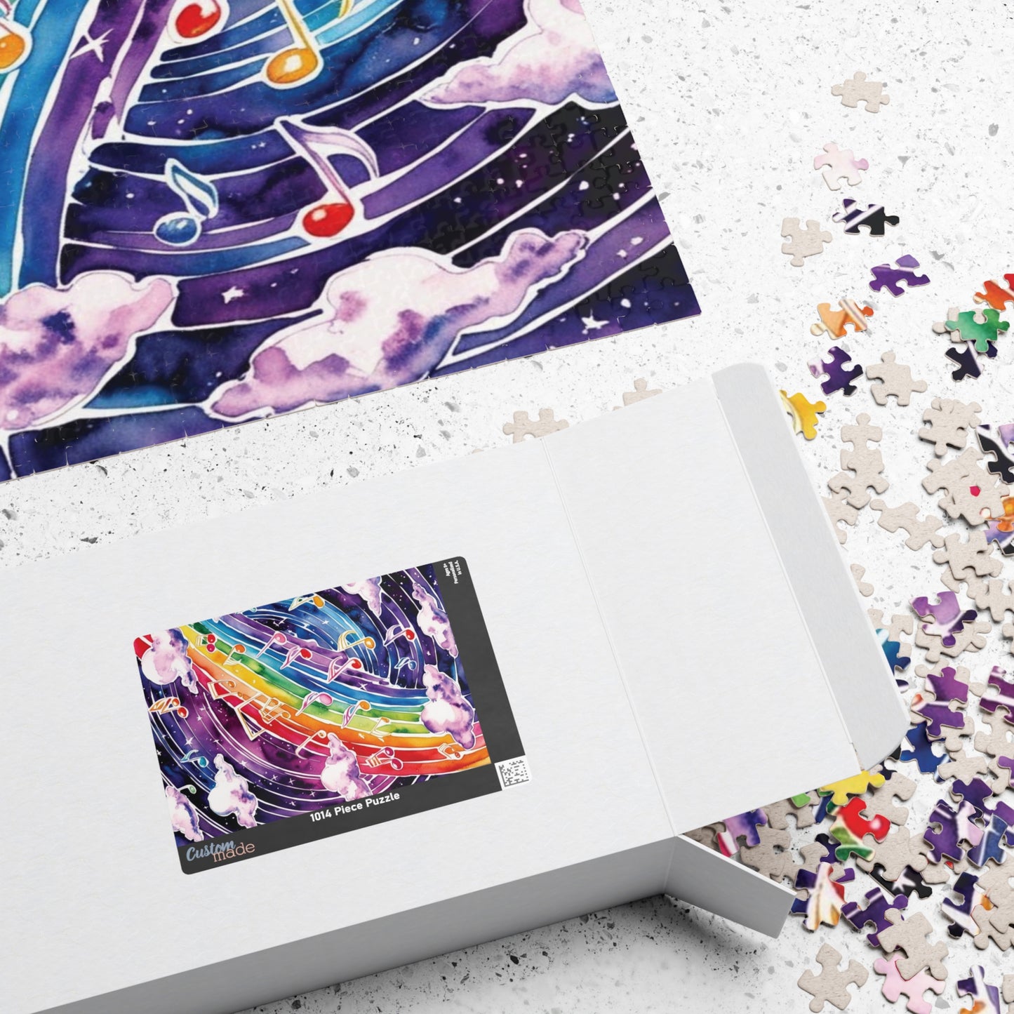Musical Galaxy Puzzle, Music Nebula Trippy Jigsaw, Music Lover Unique Gift Idea, Mindfulness Activity, Relaxing Hobby, Family Entertainment Puzzle The Puzzle Chest