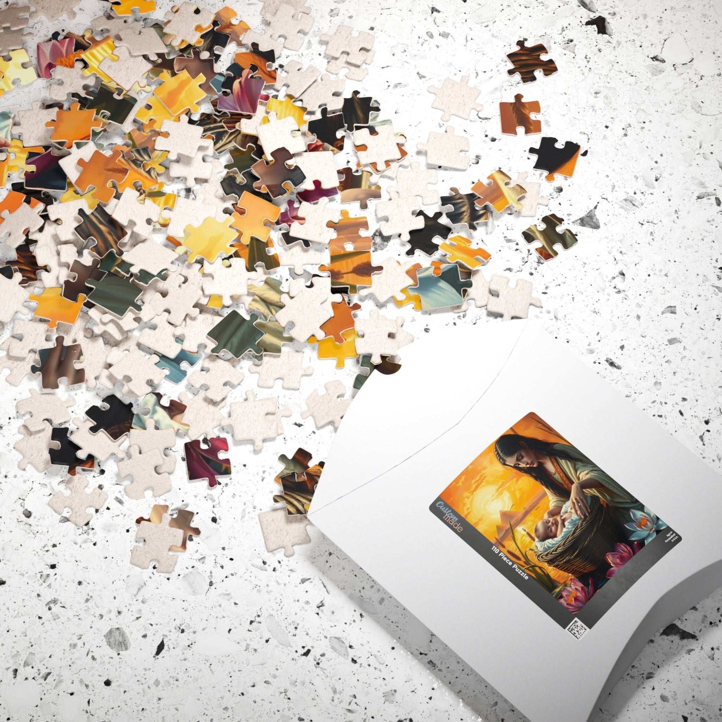 Christian Jigsaw Puzzle, Baby Moses Nile River Biblical Scene, Home Entertainment, Brain Teaser, Religious Puzzle Lover Gift for Friends Puzzle The Puzzle Chest