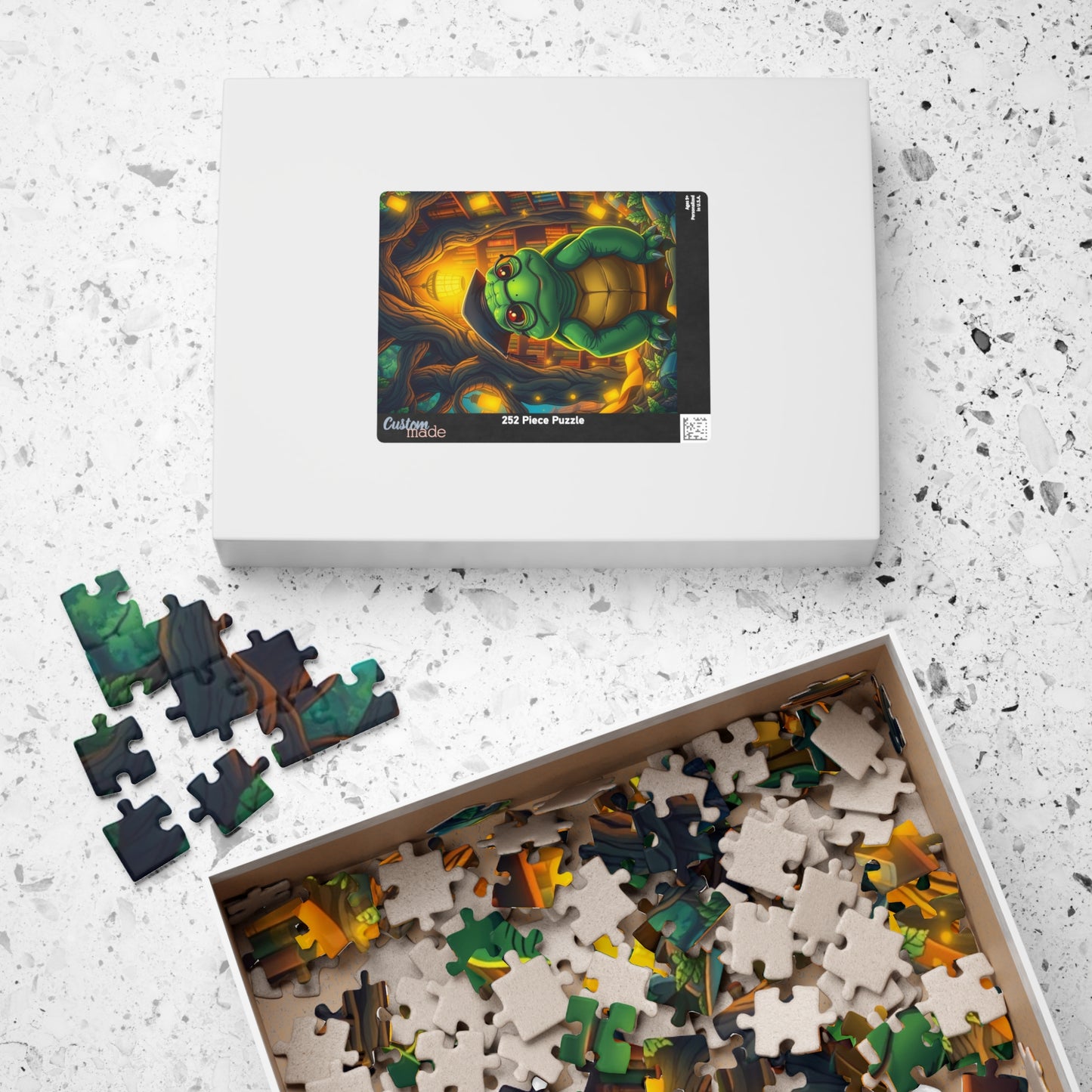 Whimsical Turtle Jigsaw Puzzle, Fun Gift for Adults, Educational Brain Teaser, Perfect for Family Game Night, Home Entertainment Puzzle The Puzzle Chest