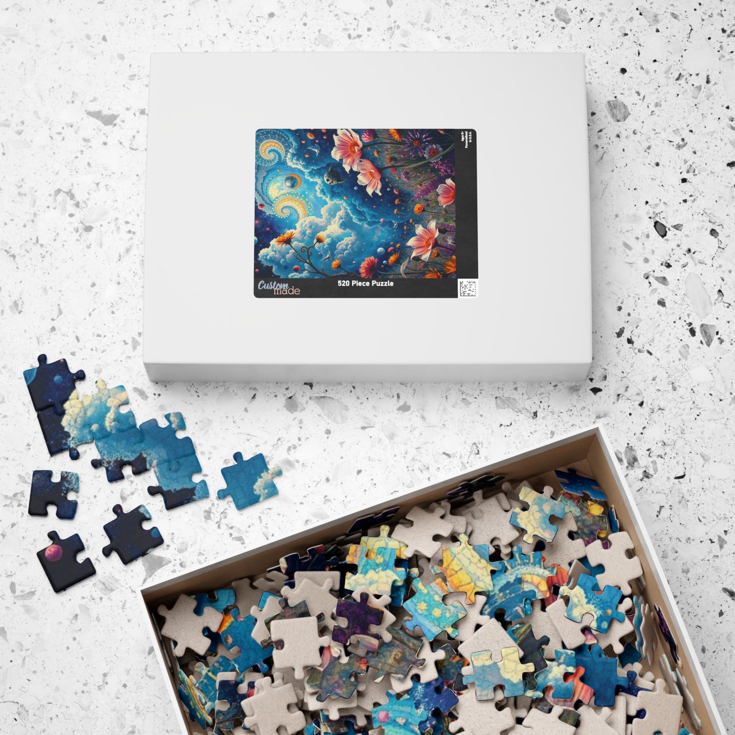 Mystical Floral Puzzle, 1000-piece, Relaxing Home Activity, Perfect Gift for Nature Lovers, Family Fun, Mindfulness Activity, Brain Teaser Puzzle The Puzzle Chest