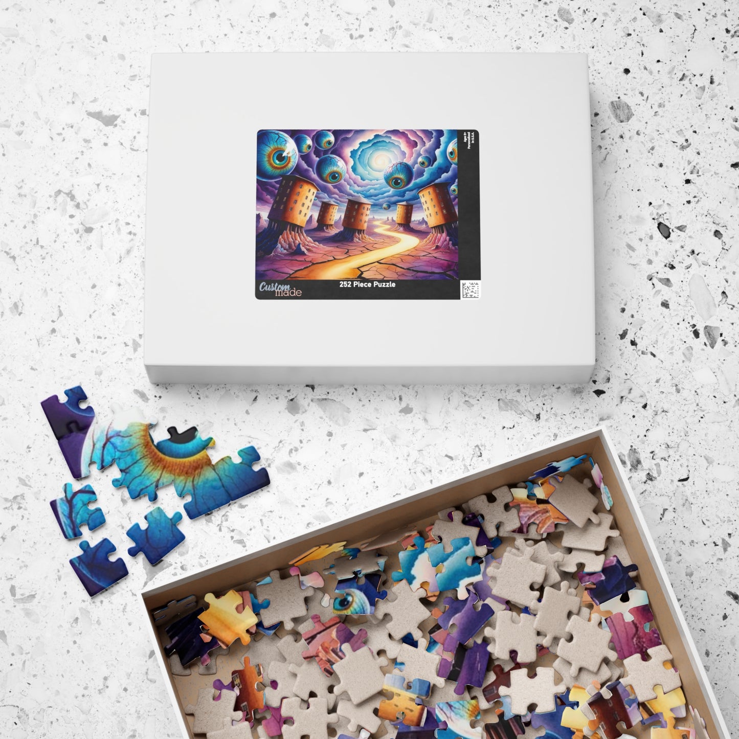 Puzzle, Fantasy Weirdcore Jigsaw for Adults, Surreal Landscape Mind-Bending Game, Interactive Family Activity, Home Entertainment, Hobby Puzzle The Puzzle Chest