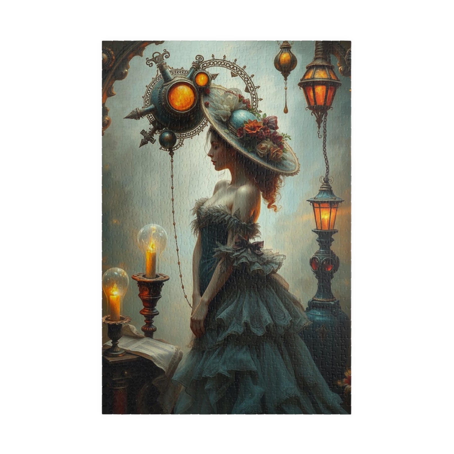 Steampunk Puzzle: Enchanting Design for Puzzle Lovers, Frameable Decor, Gift for Art Lover, Family Game Night Activity, Unique Art Piece 1014 pcs (Vertical) Puzzle The Puzzle Chest