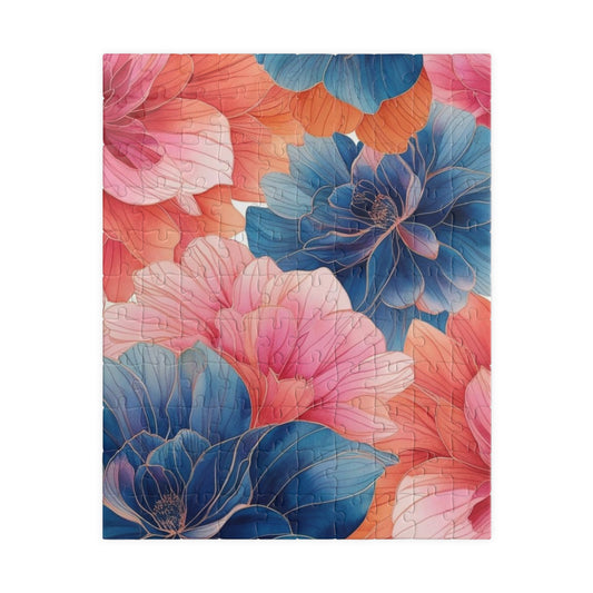 Floral Puzzle - Vibrant Flower Artwork, Jigsaw Puzzle, Home Entertainment, Friend Gift for Flower Lover, Family Fun Activity, Relaxing Hobby 110 pcs (Vertical) Puzzle The Puzzle Chest