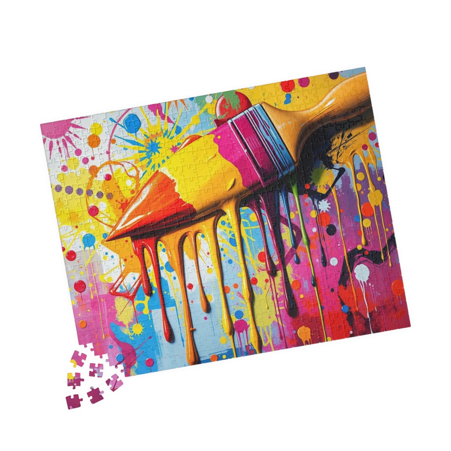 Vibrant Art Puzzle - Color Splash Pop Art Jigsaw, Fun Family Activity, Creative Gift for Art Lover, Home Entertainment, Relaxing Puzzle Time Puzzle The Puzzle Chest