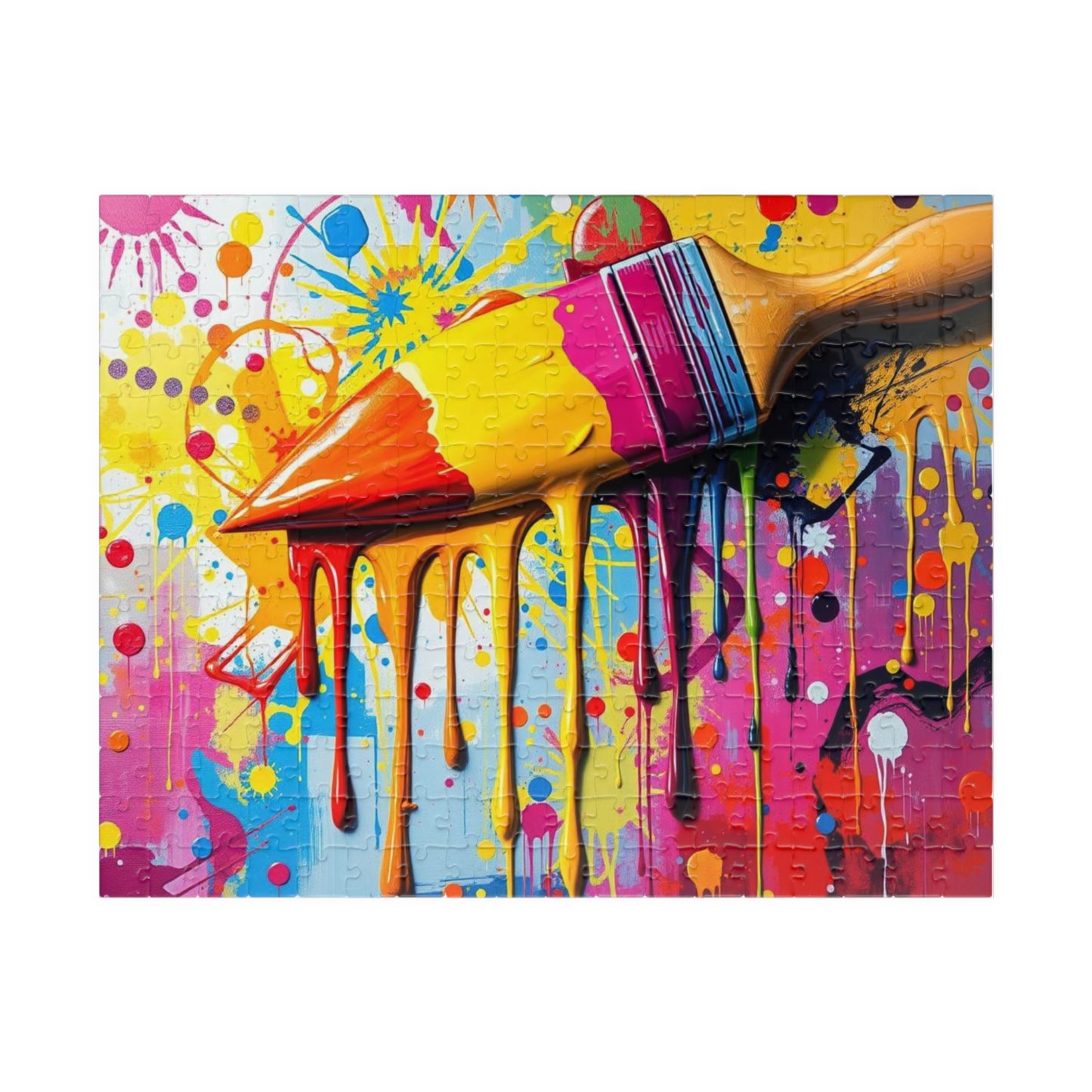 Vibrant Art Puzzle - Color Splash Pop Art Jigsaw, Fun Family Activity, Creative Gift for Art Lover, Home Entertainment, Relaxing Puzzle Time 252 pcs (Horizontal) Puzzle The Puzzle Chest