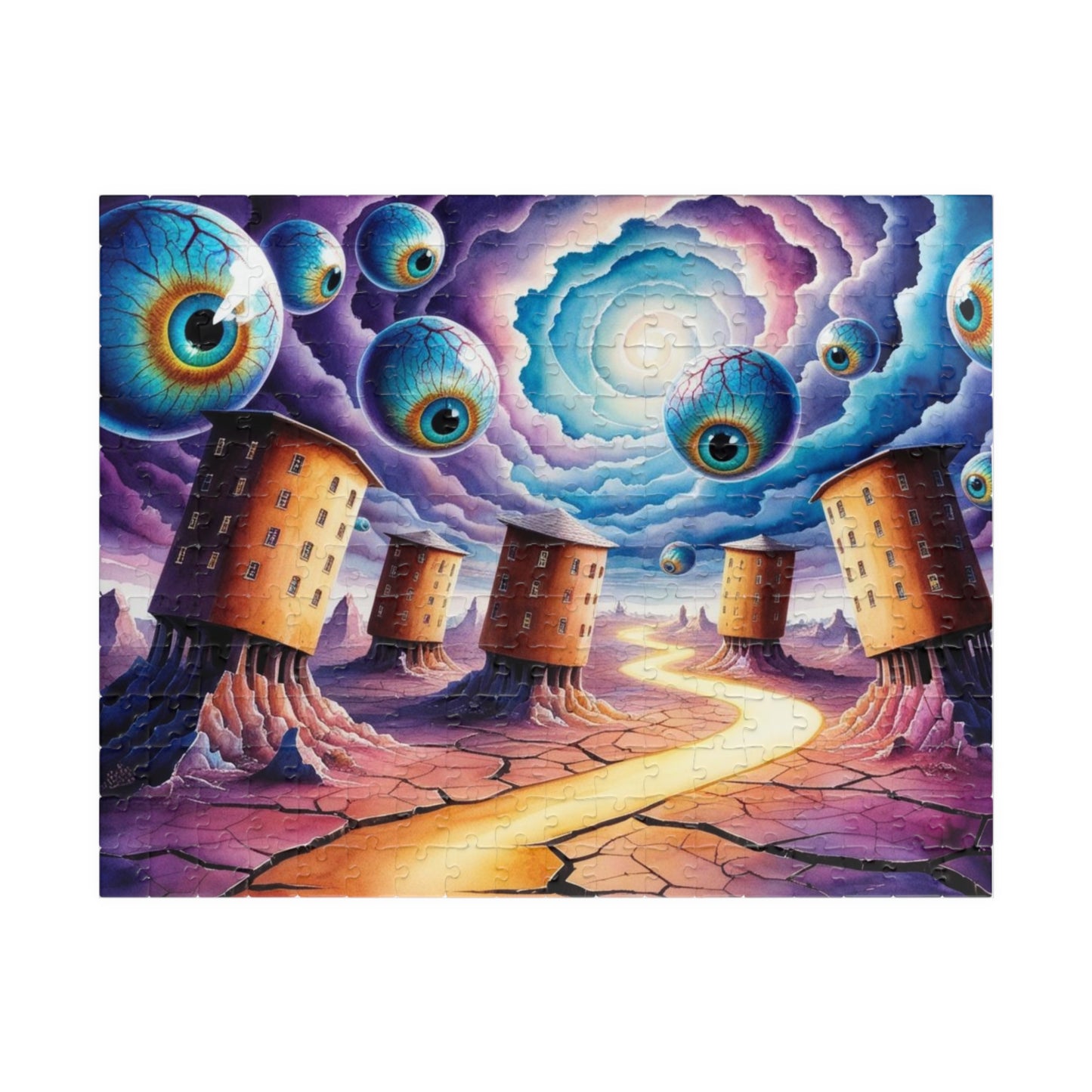 Puzzle, Fantasy Weirdcore Jigsaw for Adults, Surreal Landscape Mind-Bending Game, Interactive Family Activity, Home Entertainment, Hobby 252 pcs (Horizontal) Puzzle The Puzzle Chest