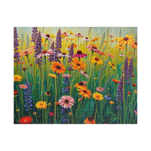 Colorful Floral Puzzle | Fun Family Activity, Gift for Nature Lover and Puzzle Enthusiast, Mindful Rainy-Day Entertainment 252 pcs (Horizontal) Puzzle The Puzzle Chest