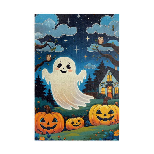 Pumpkin Patch Halloween Ghost Jigsaw Puzzle 110-1014 Pieces 1014 pcs (Vertical) Puzzle The Puzzle Chest