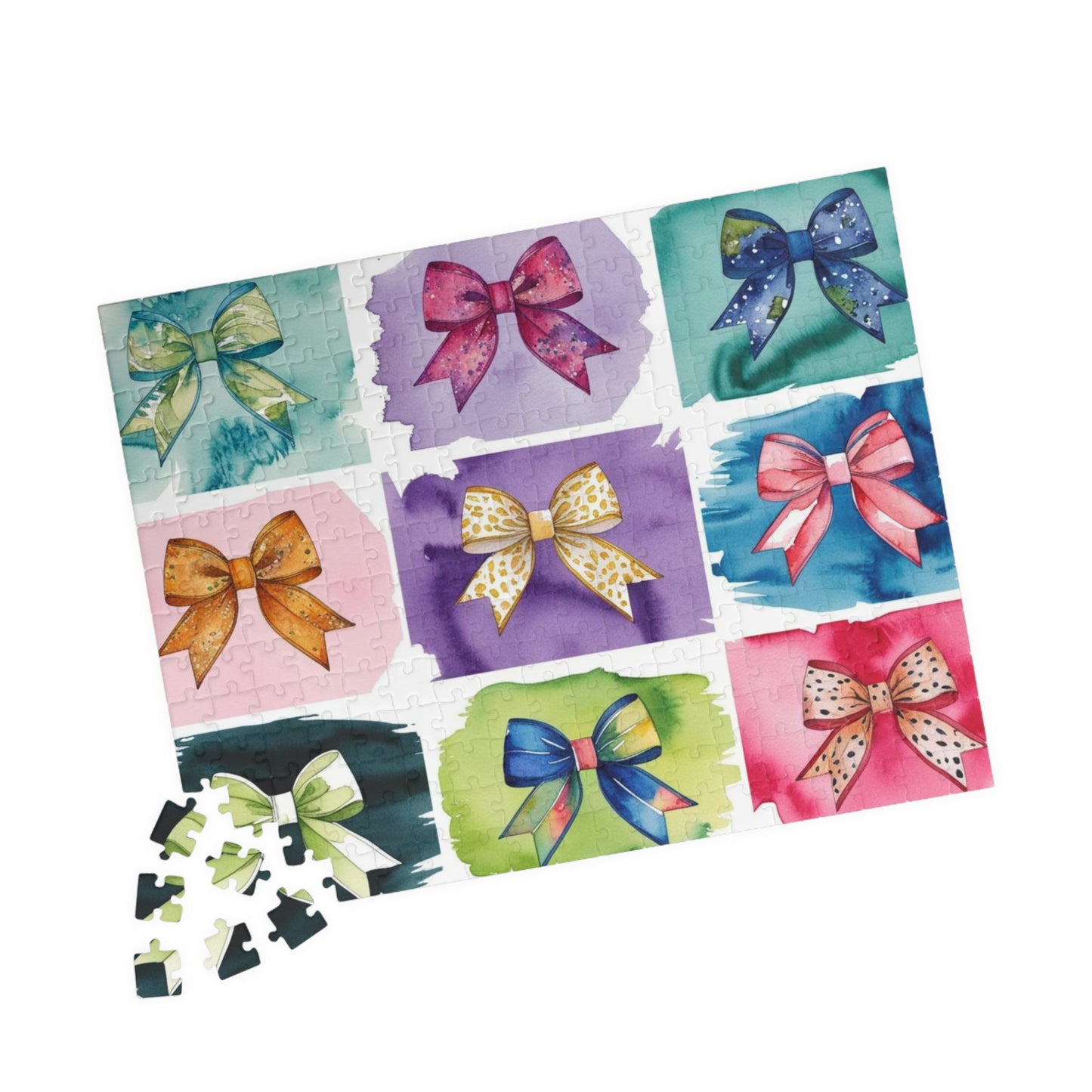 Coquette Ribbon Collage Jigsaw Puzzle, Fun Family Activity, Puzzle Lover Creative Hobby, Mindful Practice, Gift Puzzle The Puzzle Chest