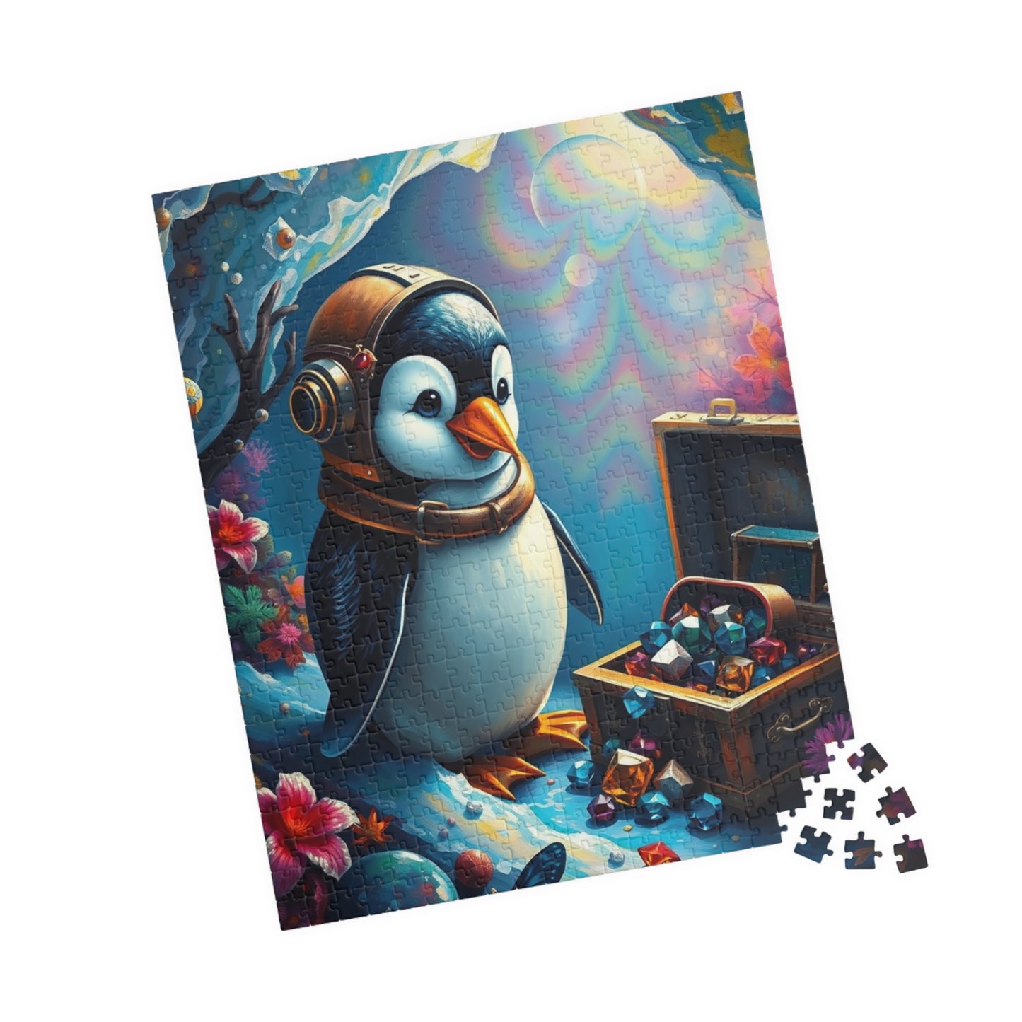 Whimsical Penguin Treasure Jigsaw Puzzle (110, 252, 520-piece) Puzzle The Puzzle Chest