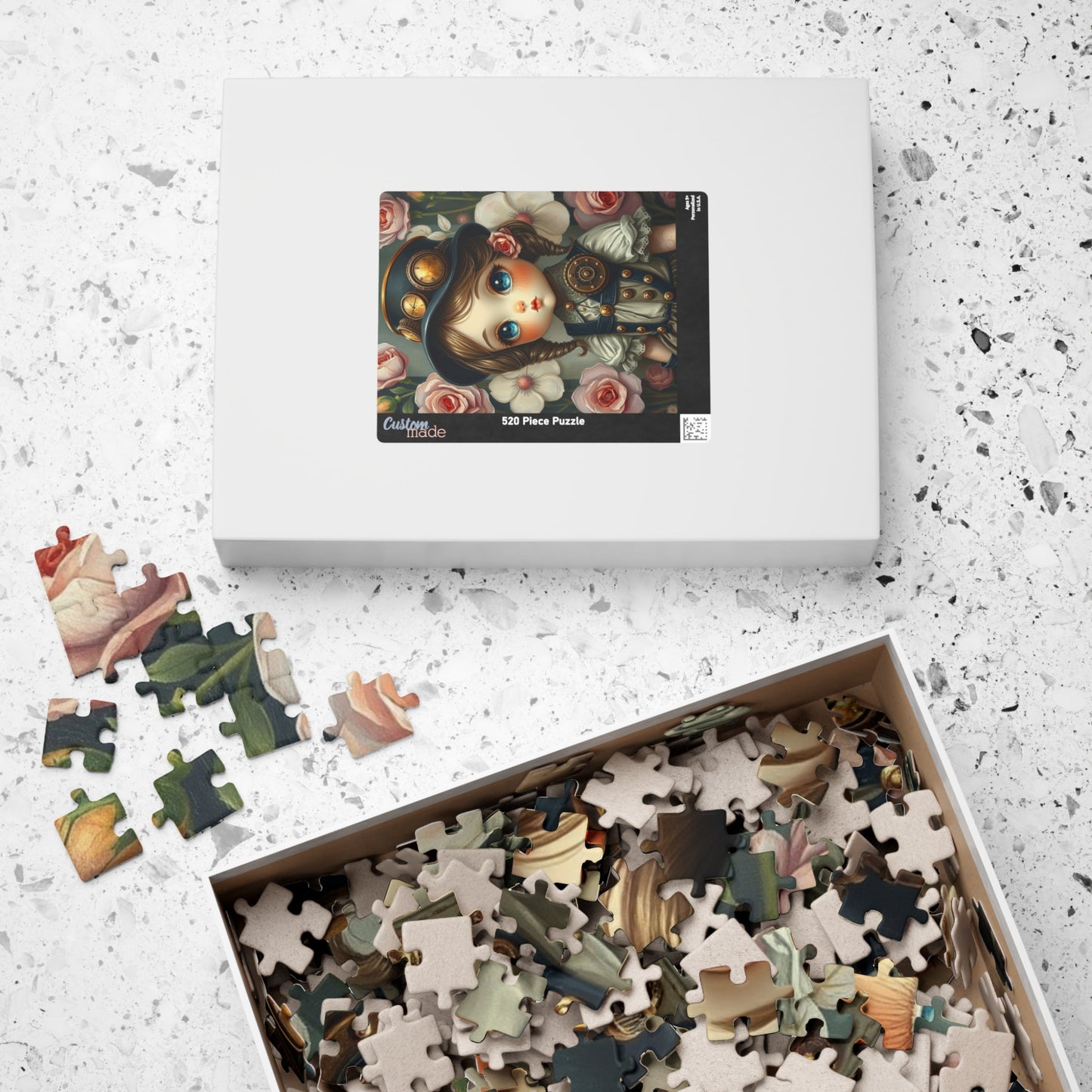 Whimsical Victorian Girl Puzzle, 110-1014 Piece Steampunk Jigsaw Game, Family Game, Gift for Adult and Teen Puzzle Lover, Home Entertainment Puzzle The Puzzle Chest