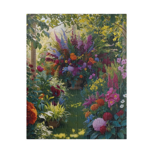 Colorful Floral Garden Puzzle, Perfect Gift for Garden Lovers and Puzzle Enthusiasts, 110-1014 Pieces, Home Decor, Relaxation, Family Fun 110 pcs (Vertical) Puzzle The Puzzle Chest