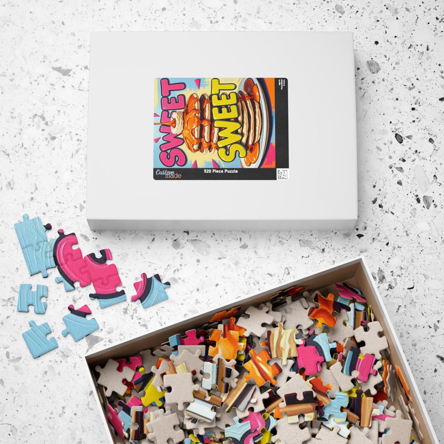 Sweet Pancake Puzzle - Pop Art Jigsaw Game, Fun Family Activity, Perfect for Breakfast Lovers, Game Night, Gift for Foodies, 110-1014 pieces Puzzle The Puzzle Chest