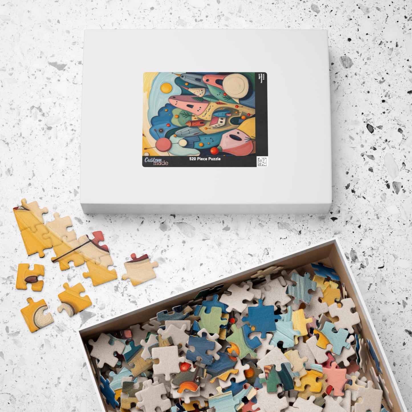 Whimsical Landscape Jigsaw Puzzle, 110-1014 Pieces Fantasy Village, Colorful Artwork, Creative Activity for Family or Solo Fun, Mindful Gift Puzzle The Puzzle Chest