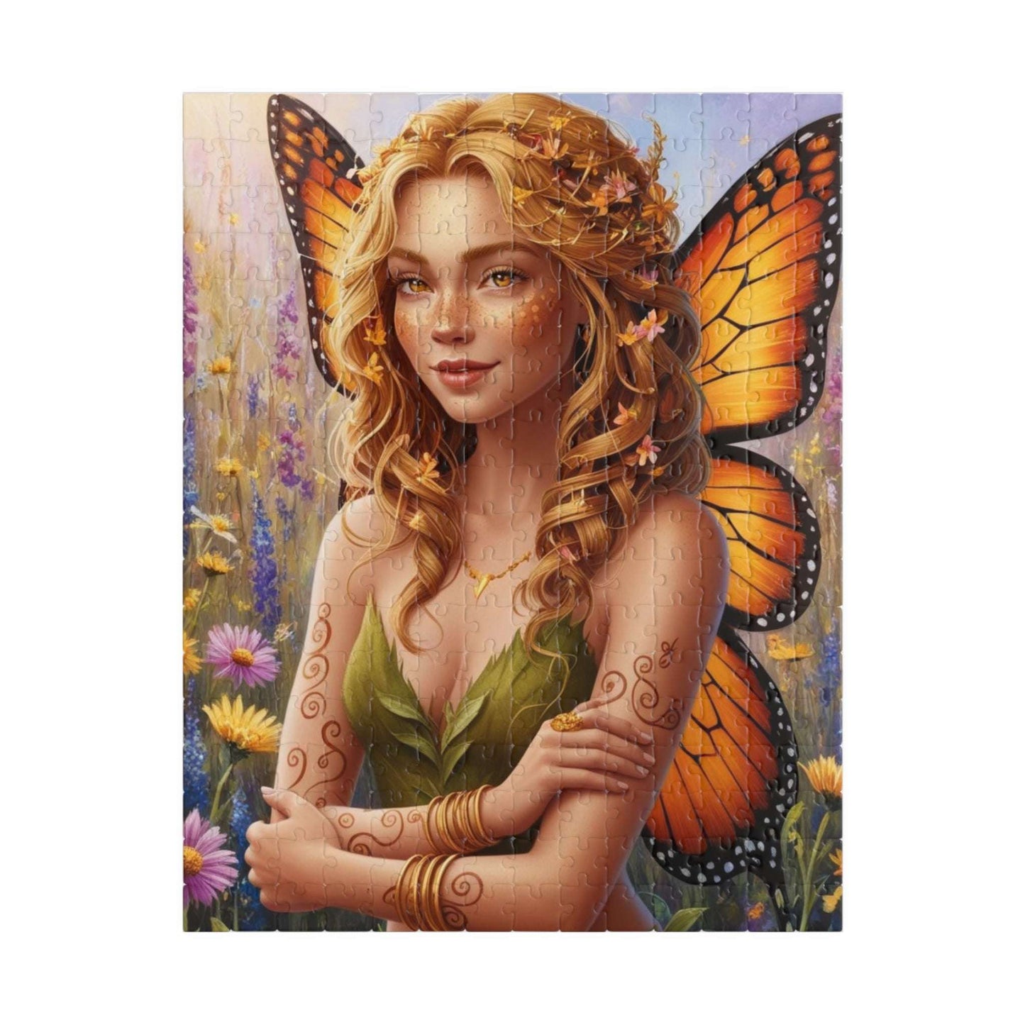 Enchanting Fairy Puzzle, Beautiful Art Nature Theme Jigsaw Game, Friend Gift for Fantasy Lover, Family or Solo Fun Indoor Activity, Relaxing 252 pcs (Vertical) Puzzle The Puzzle Chest