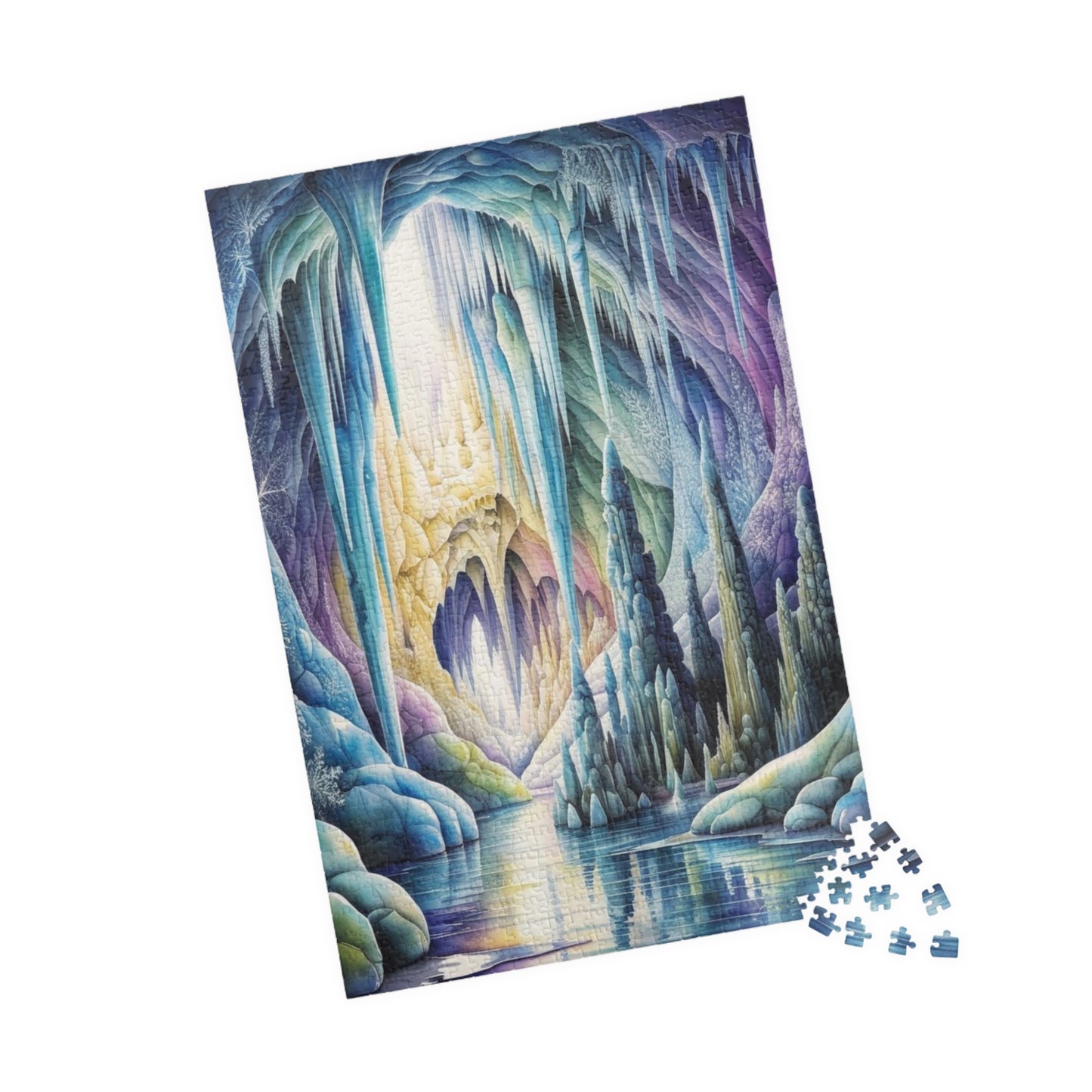 Ice Cave Trippy Puzzle | 110-1014 Piece Fantasy Jigsaw Game for Adult | Challenging Puzzle Perfect for Cozy Night, Family Bonding, and Gifts Puzzle The Puzzle Chest