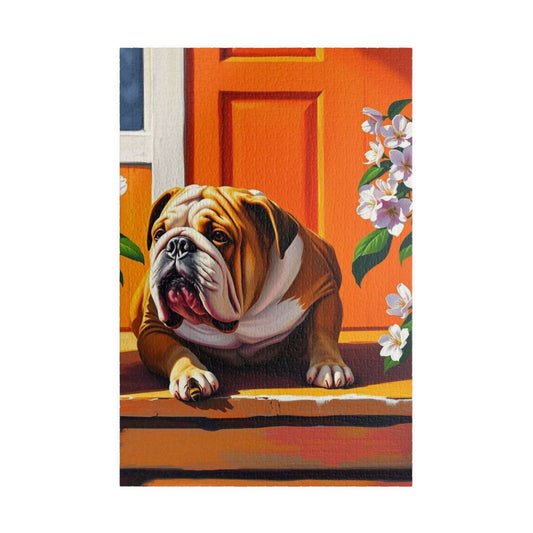 Bulldog Jigsaw Puzzle - Pet Themed Activity, Perfect for Family Fun, Creative Home Entertainment, Gift for Friends and Dog Lovers 1014 pcs (Vertical) Puzzle The Puzzle Chest