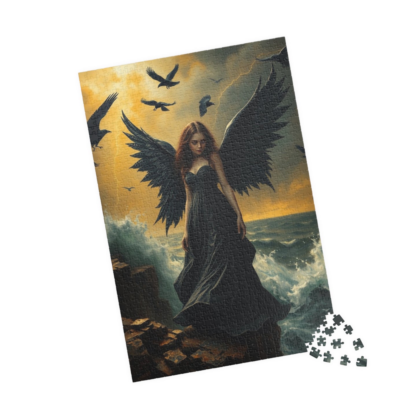 Mystical Angel Puzzle: Enchanting 110, 252, 520, or 1014-Piece Jigsaw Game for Fantasy Lovers, Home Decor, Gifts, Relaxation, Collectibles Puzzle The Puzzle Chest