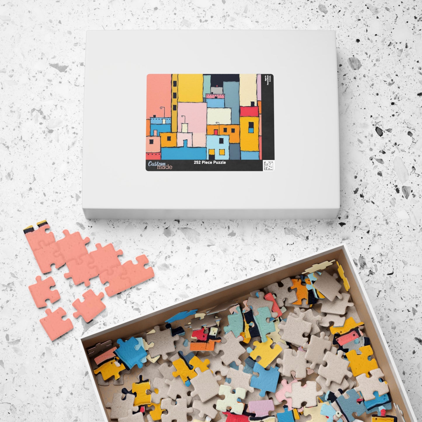 Colorful Abstract Jigsaw Puzzle - Urban Scene | Fun Activity for Family Game Night, Home Entertainment, Gift for Puzzle Lovers, or Holidays Puzzle The Puzzle Chest