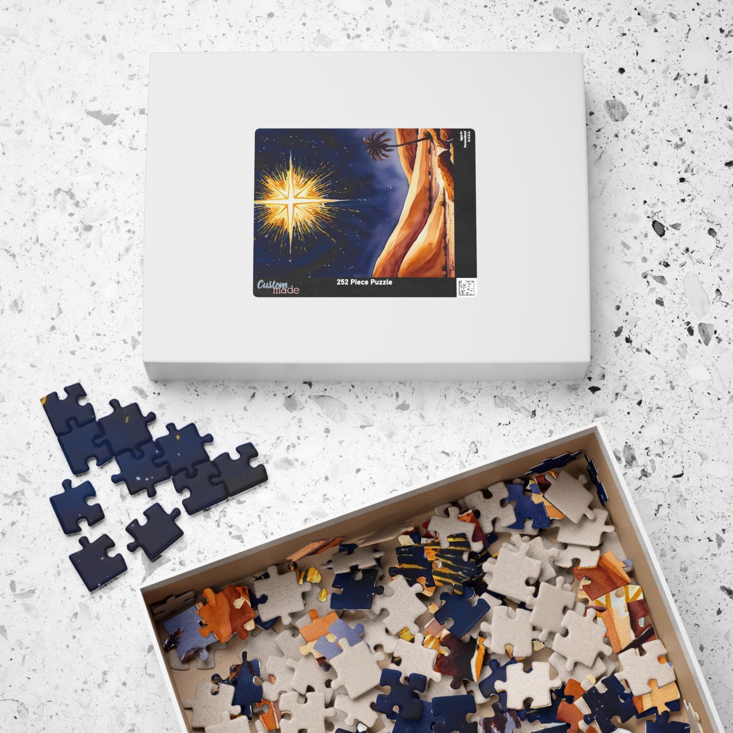 Star of David Jigsaw Puzzle, Religious Theme Faith-Based, 110, 252, 520, 1014 Piece - Holiday Gift, Jewish Holiday Celebration, Mindfulness Puzzle The Puzzle Chest