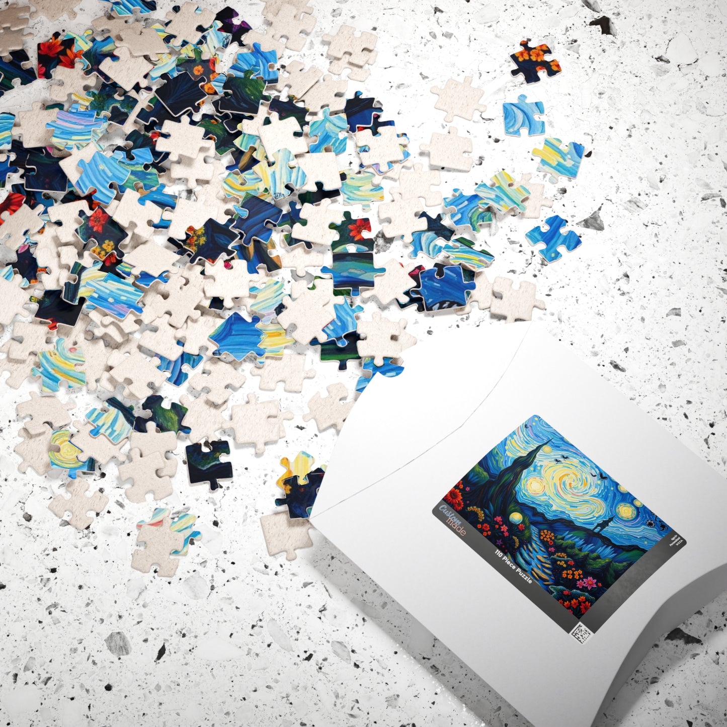 Starry Night Jigsaw Puzzle, Colorful 110-1014 Piece Puzzle for Art Lover, Family Game Night, Home Entertainment, Gift for Puzzle Enthusiasts Puzzle The Puzzle Chest