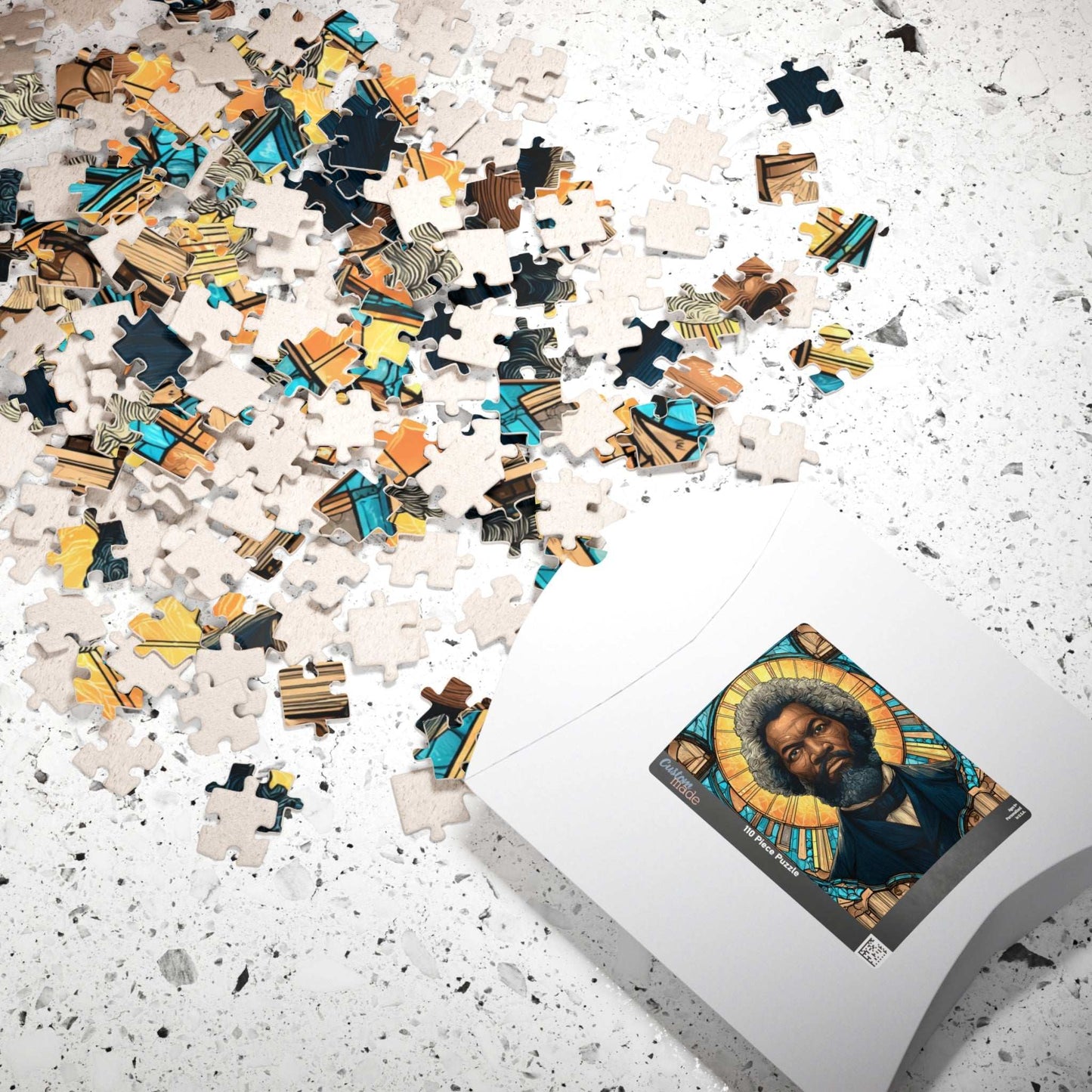 Frederick Douglass Jigsaw Puzzle – Afrocentric Historical Puzzle, Stained Glass Art, Black History Puzzle, Educational Puzzle for Adults and Teens, Inspirational African American Figure Puzzle The Puzzle Chest
