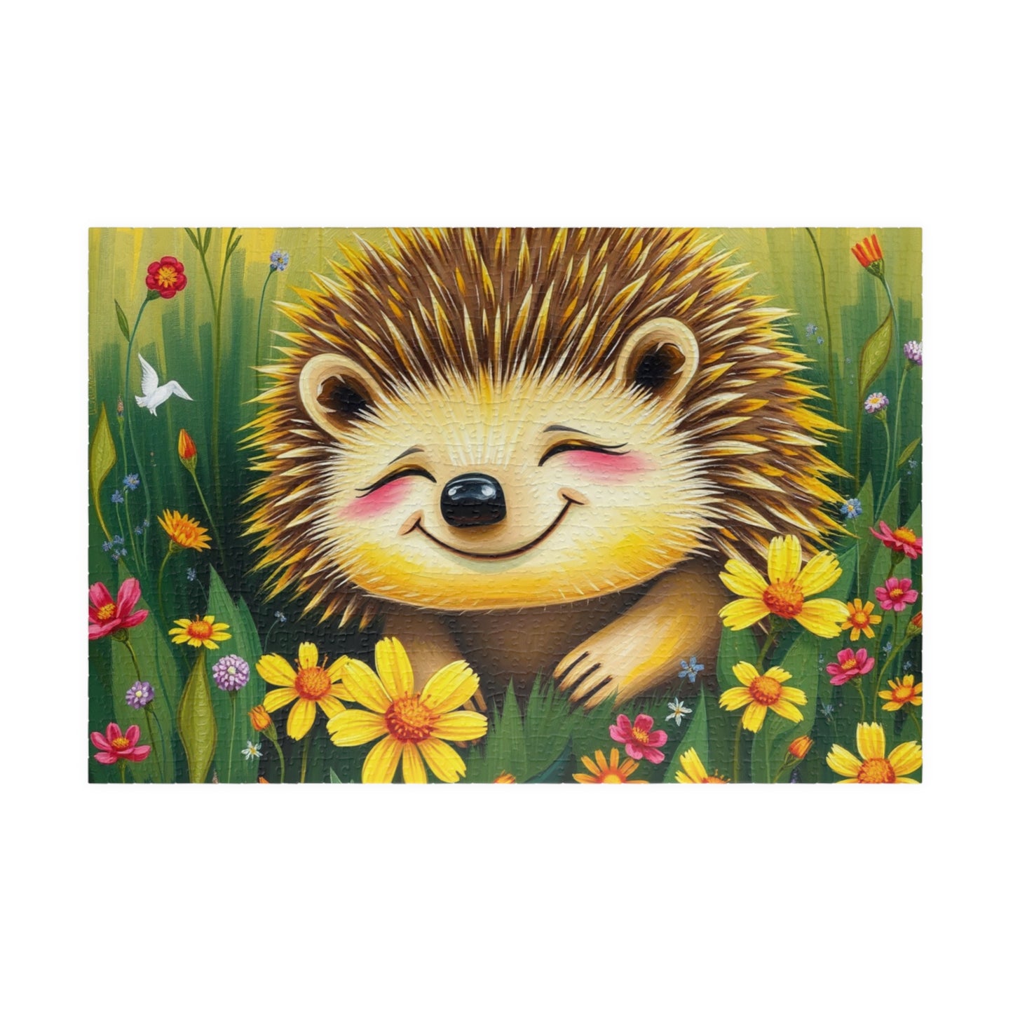 Adorable Hedgehog Jigsaw Puzzle | Mindfulness Activity, Perfect Gift for Animal Lovers, Family Fun Activity, Brain Teaser 1014 pcs (Horizontal) Puzzle The Puzzle Chest