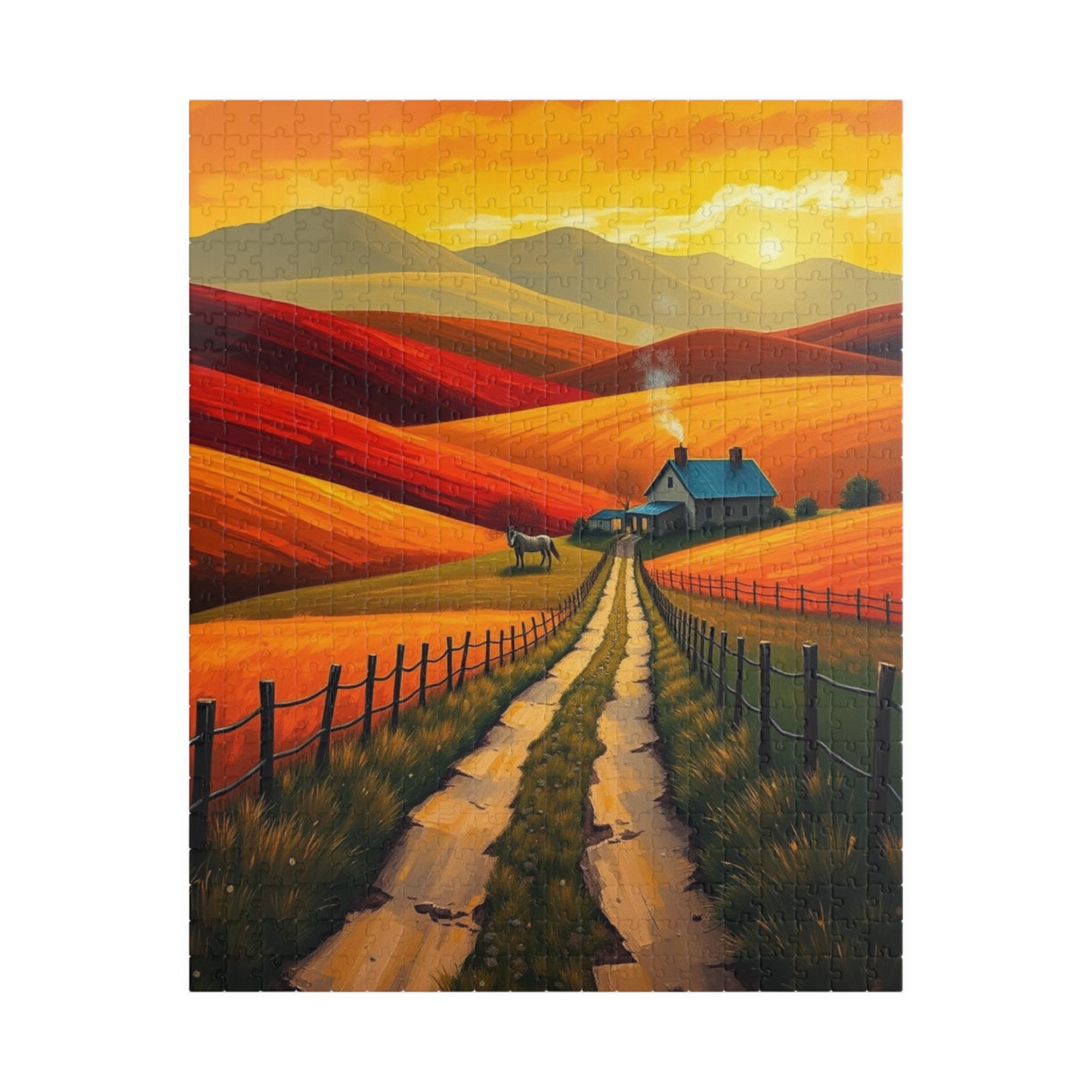 Scenic Landscape Puzzle, Relaxation Jigsaw Game, Fun Family Activity, Gift for Puzzle Lovers, Home Decor, 110-1014 pieces 520 pcs (Vertical) Puzzle The Puzzle Chest