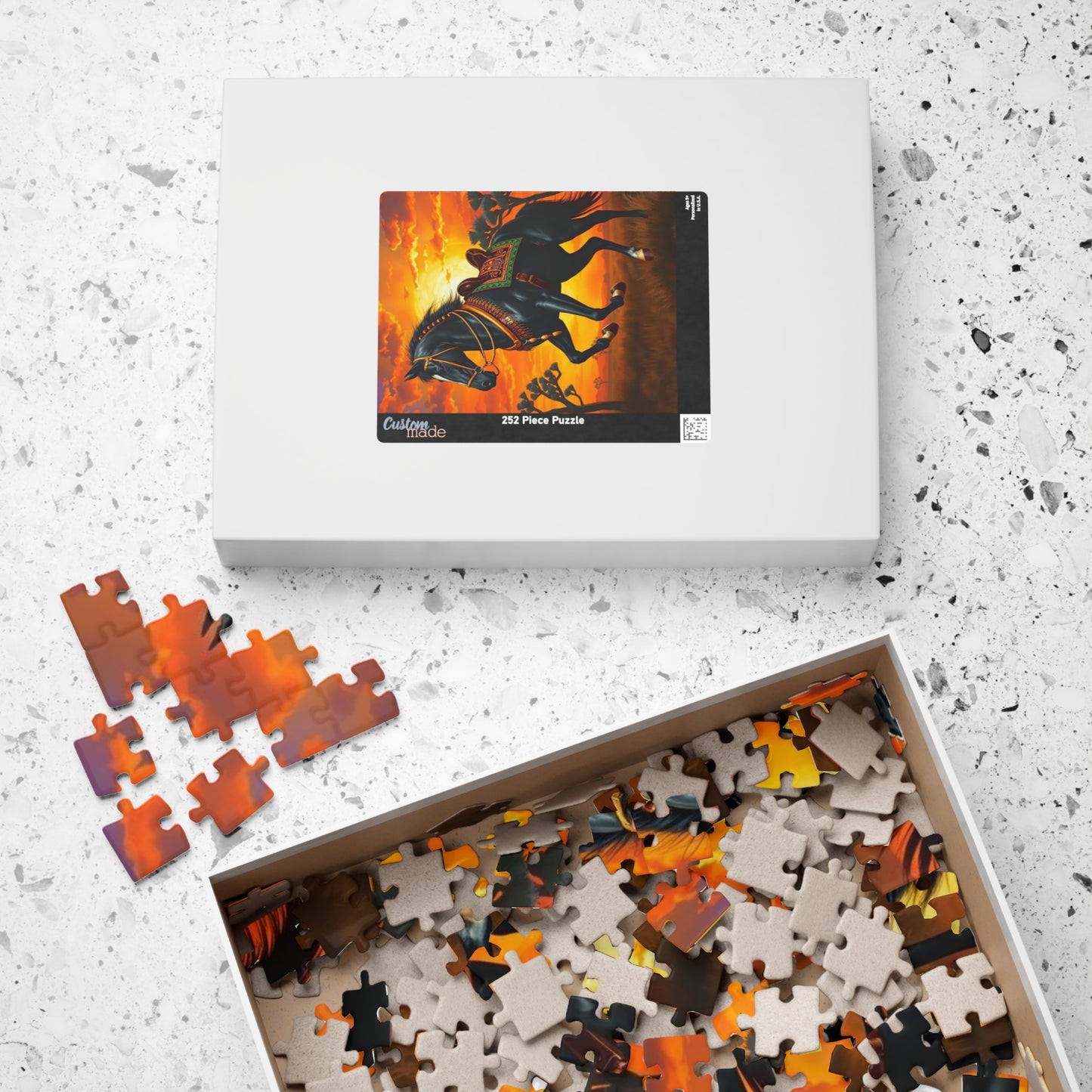 Majestic Horse Puzzle, Equestrian Art Jigsaw, Friend Gift for Horse Lovers, Family Fun Activity, Home Entertainment, Brain Teaser Puzzle The Puzzle Chest