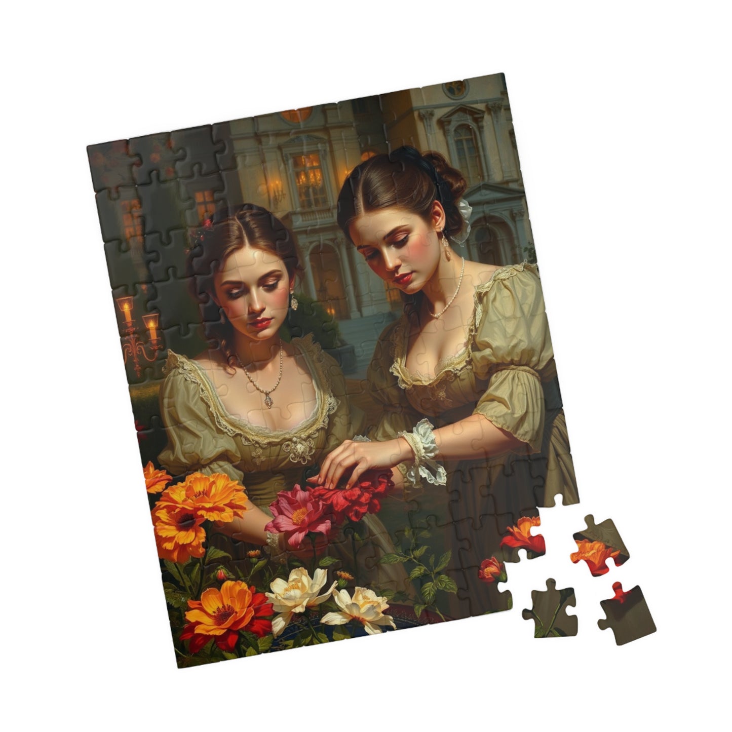 Jigsaw Puzzle, Victorian Women Garden Flowers, 110-1014 Piece - Fun Family Activity, Relaxing Hobby, Educational Game, Challenging Pastime, Puzzle The Puzzle Chest