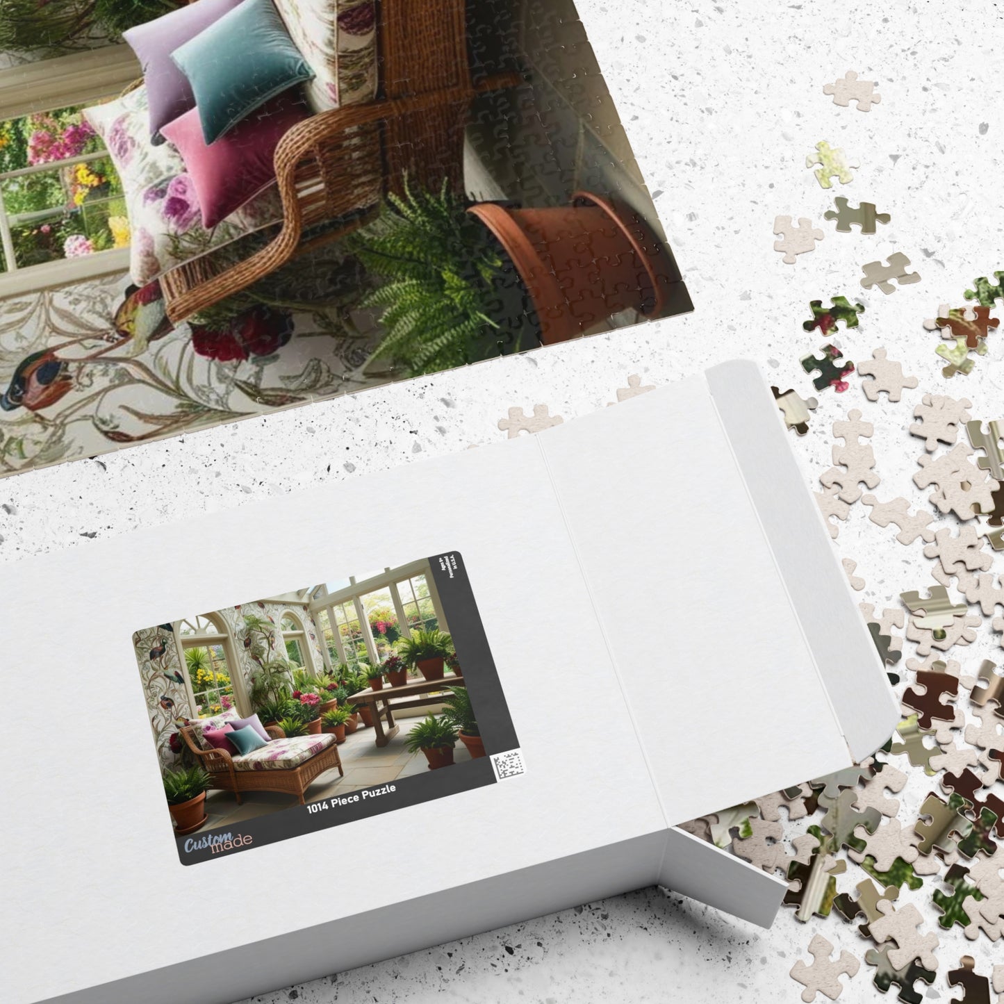 Vintage Sunroom Serenity Puzzle, Relaxing Adult Jigsaw Game for Family Bonding Activity or Solo Fun, Nature Scene, Puzzle Enthusiast Gift Puzzle The Puzzle Chest