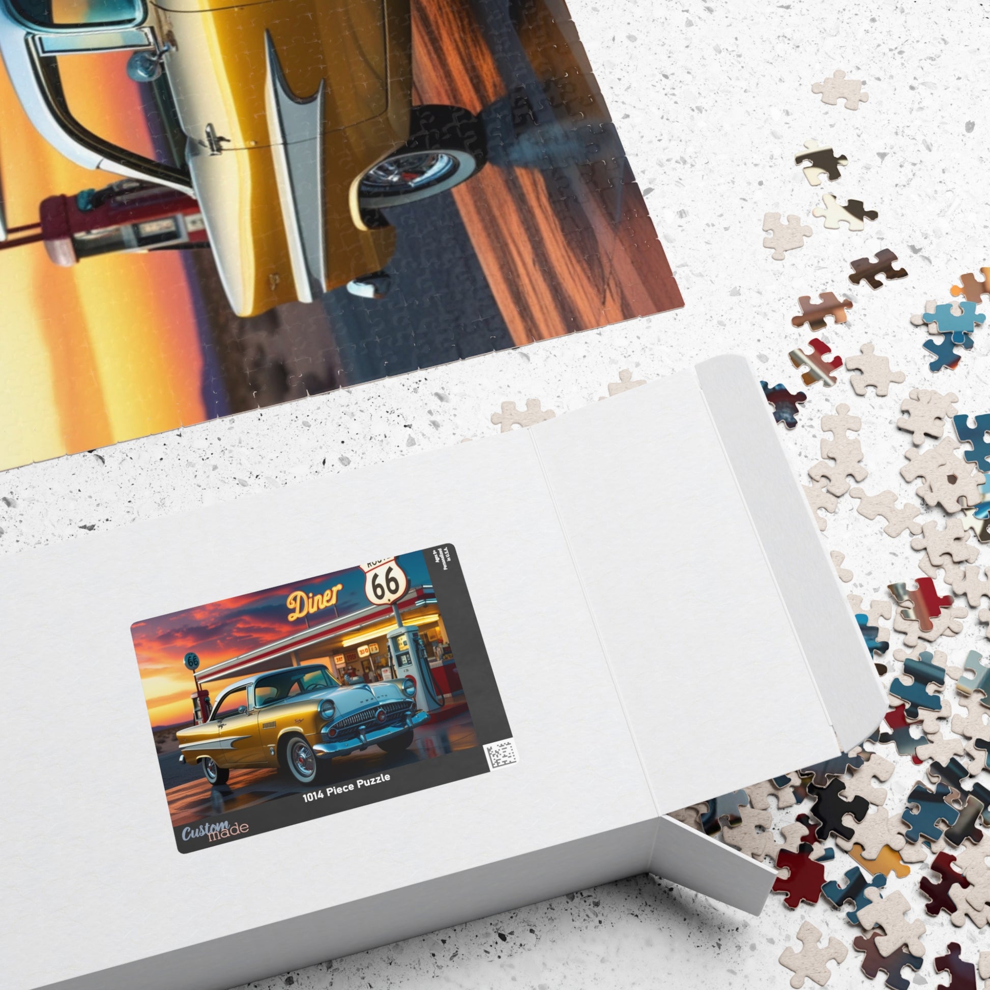 Vintage Car Puzzle - Classic 1959 Adventurer, Nostalgic Auto Scene Puzzle The Puzzle Chest