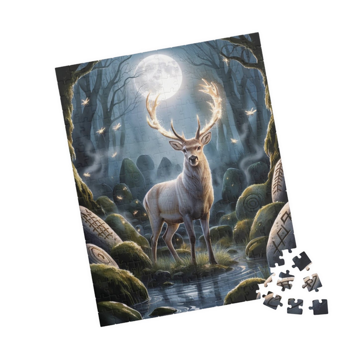 Majestic Stag Puzzle, Whimsical Deer Jigsaw Game, Mind Challenging Relaxing Indoor Activity for Puzzle Enthusiasts Animal Lovers, Nature Puzzle The Puzzle Chest